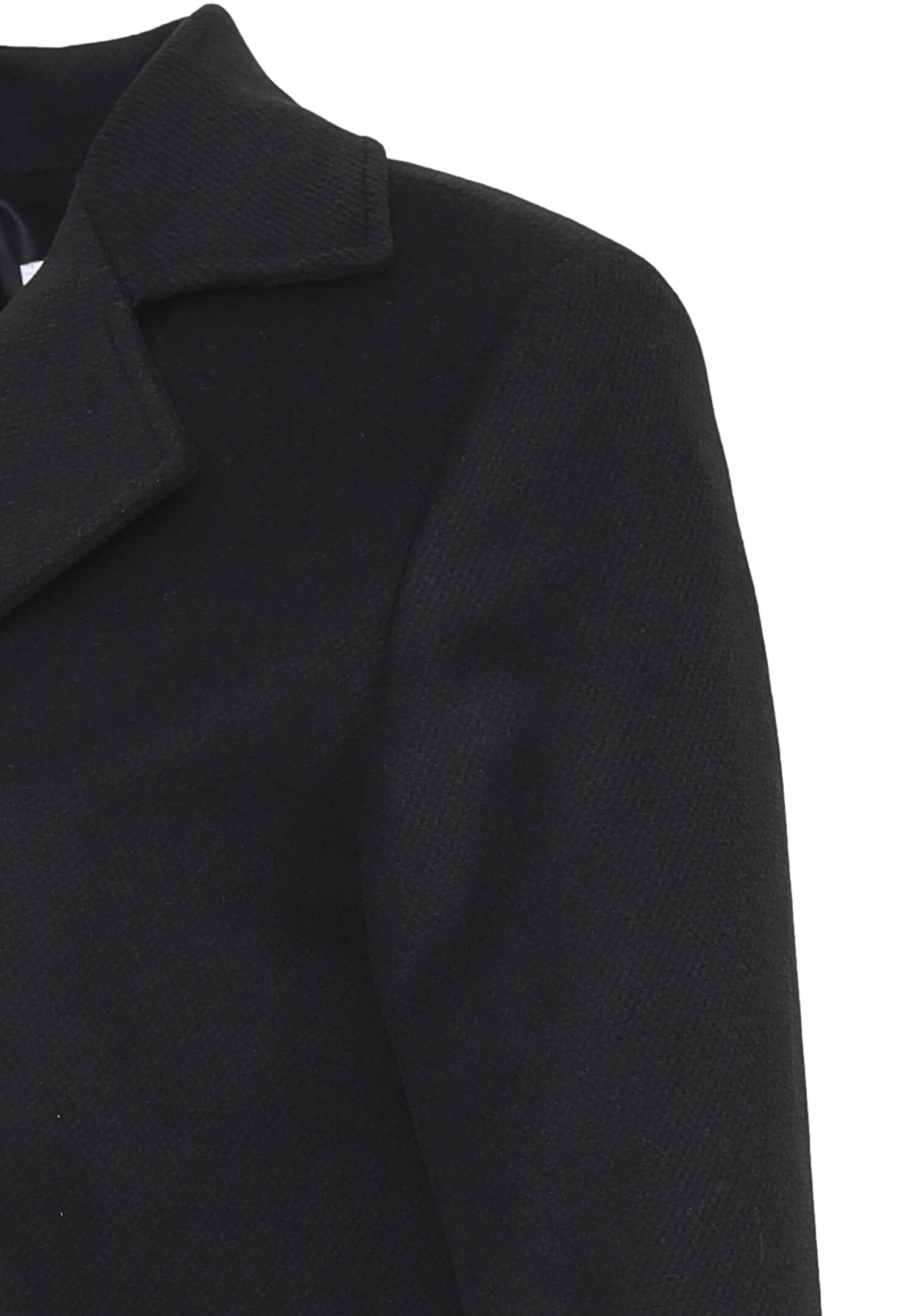 Gaelle Paris Cappotto Nero Bambina In Poliestere Maniche Lunghe Elegante AI25