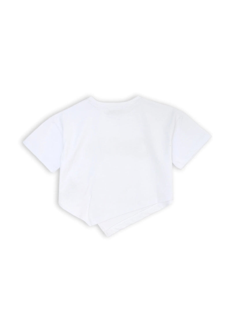 Gaelle Paris - Completo short e t-shirt corta bianco nero - BIANCO | CammarataMode