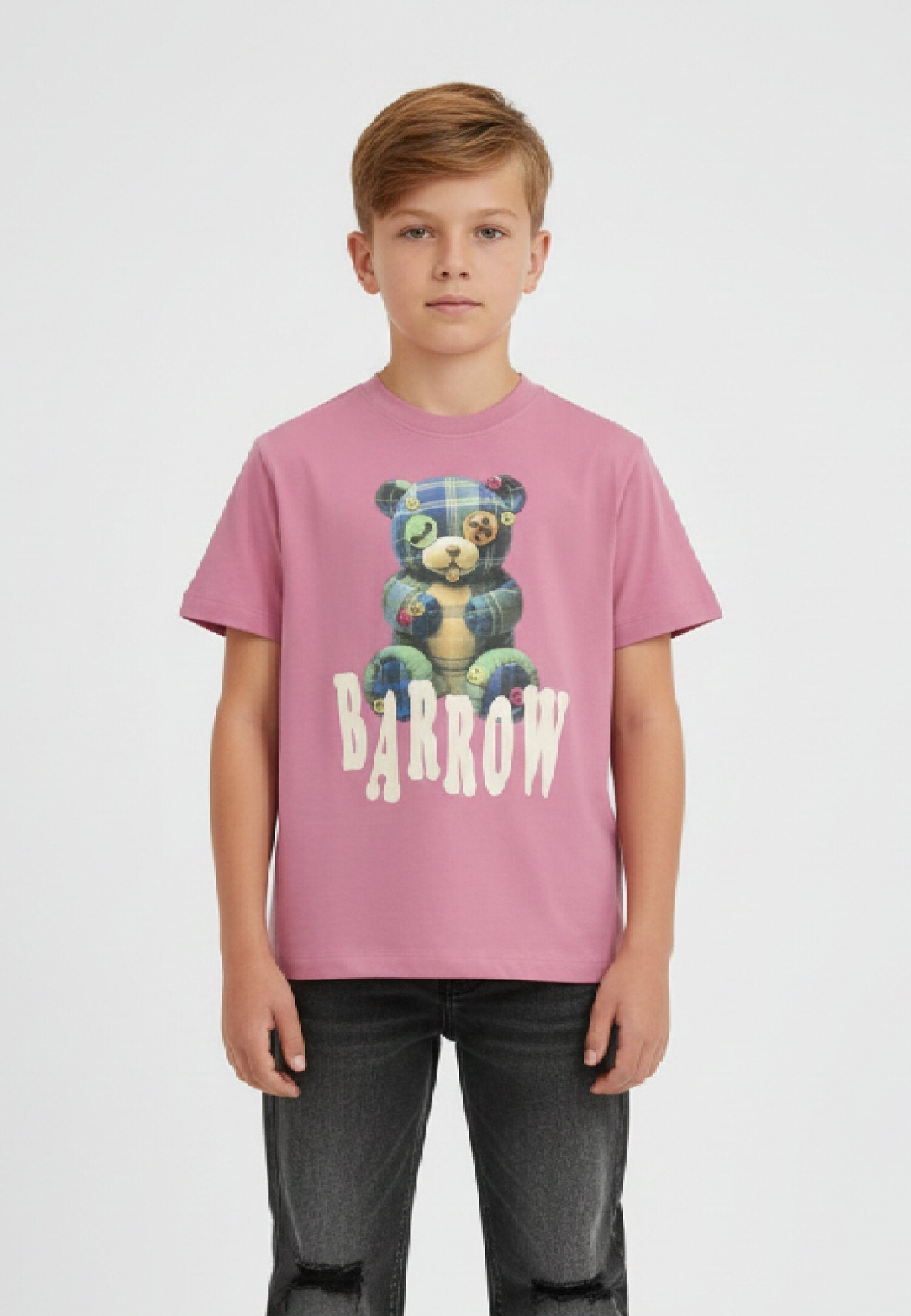 Barrow Tshirt Rosa Bambino In Cotone Maniche Corte Uso Sportivo AI 25