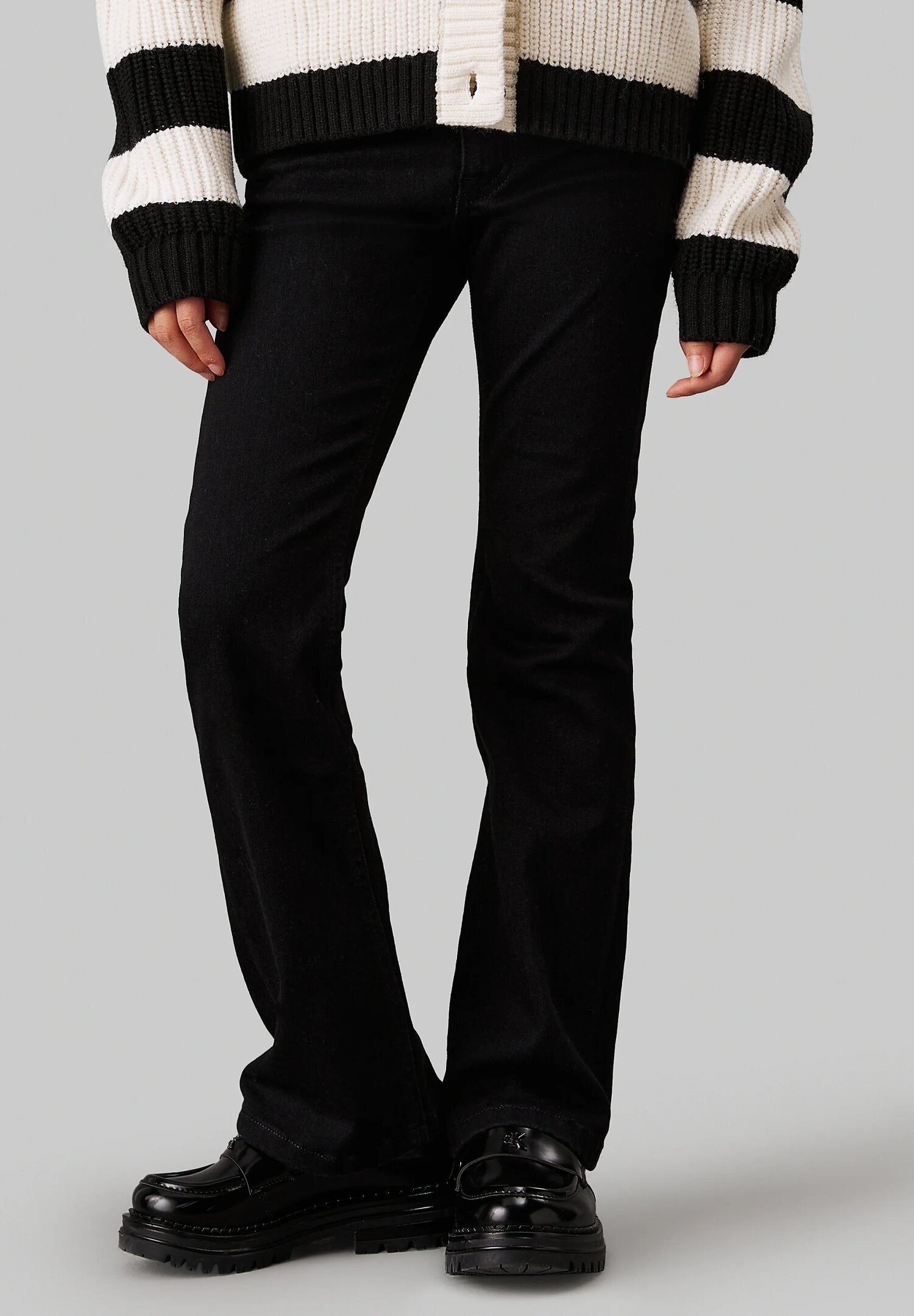 Calvin Klein Jeans Nero Bambina In Cotone Vita Regolabile Sportivo AI25