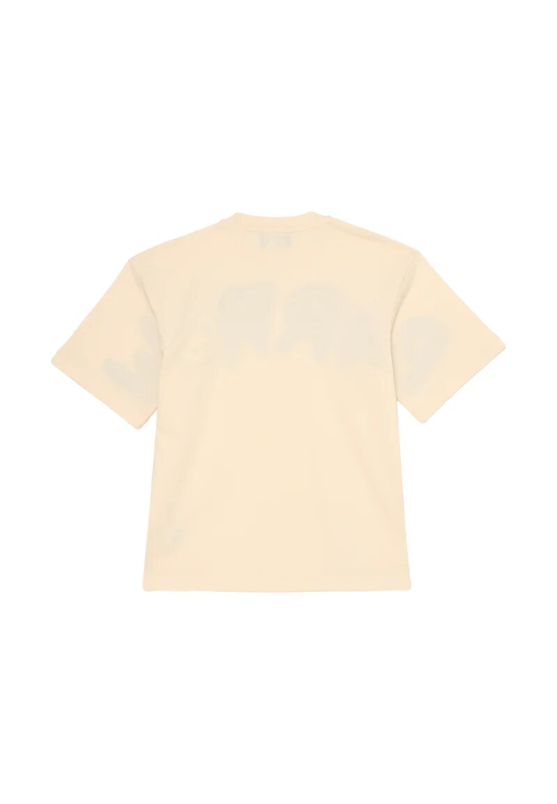 Barrow Tshirt Panna Bambino In Cotone Maniche Corte Fit Sportivo AI 25