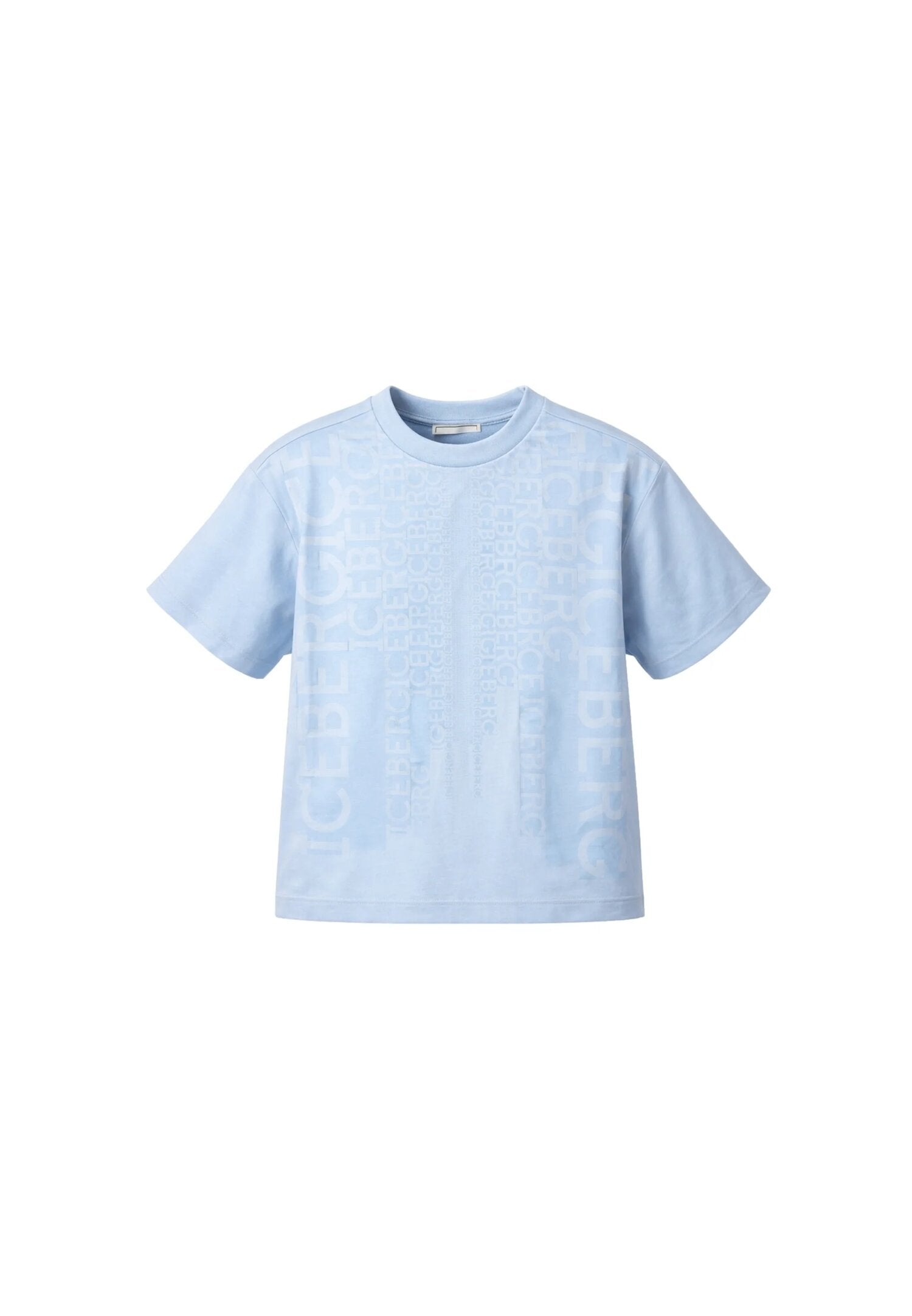 Icebergs Completo Azzurro Con Logo All Over Neonato CMBICE6105B_