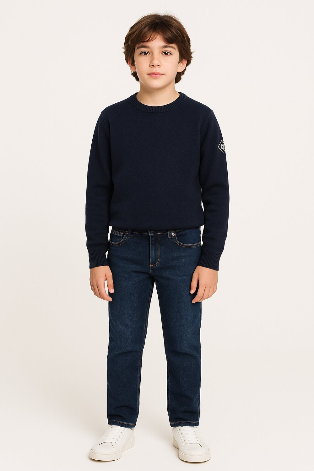 Roy Rogers maglione bambino blu scuro 3-16 anni in cotone