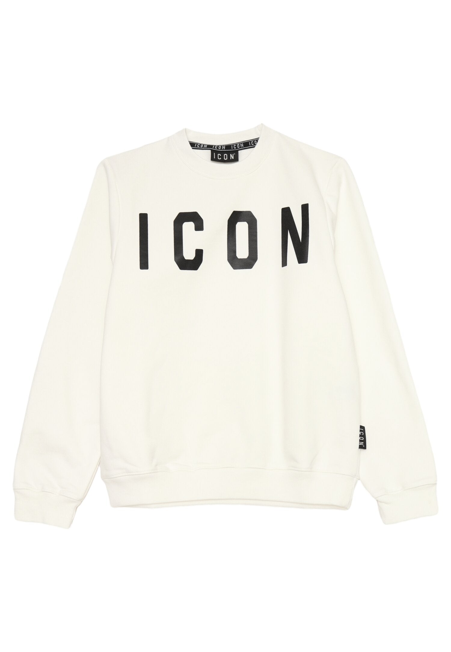 Icon Felpa Bianca Bambino In Cotone Girocollo | Scuola AI25 | CammarataMode