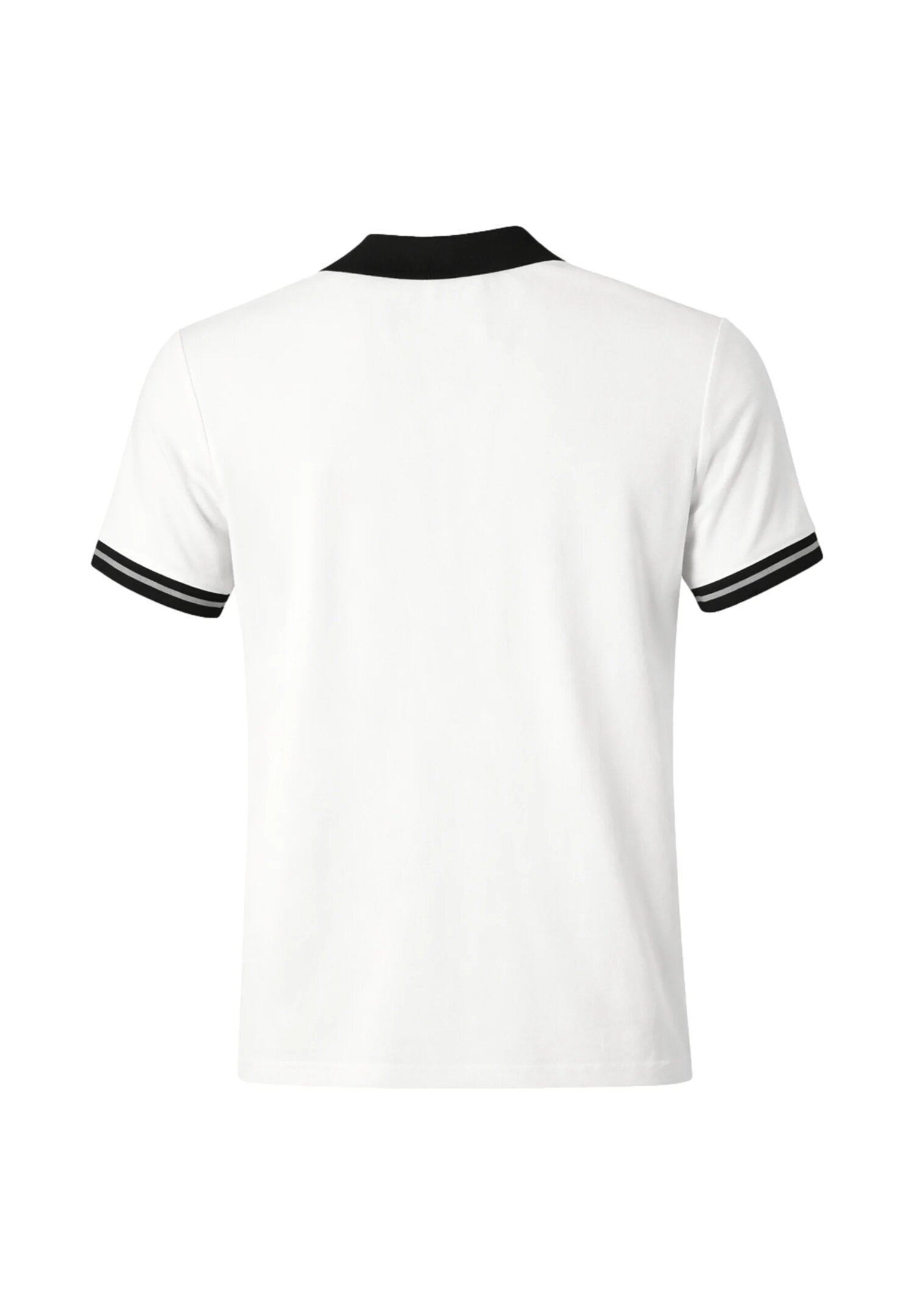 John Richmond Polo Panna Con Scollo a V e Colletto Nero Uomo UMP26013PO_