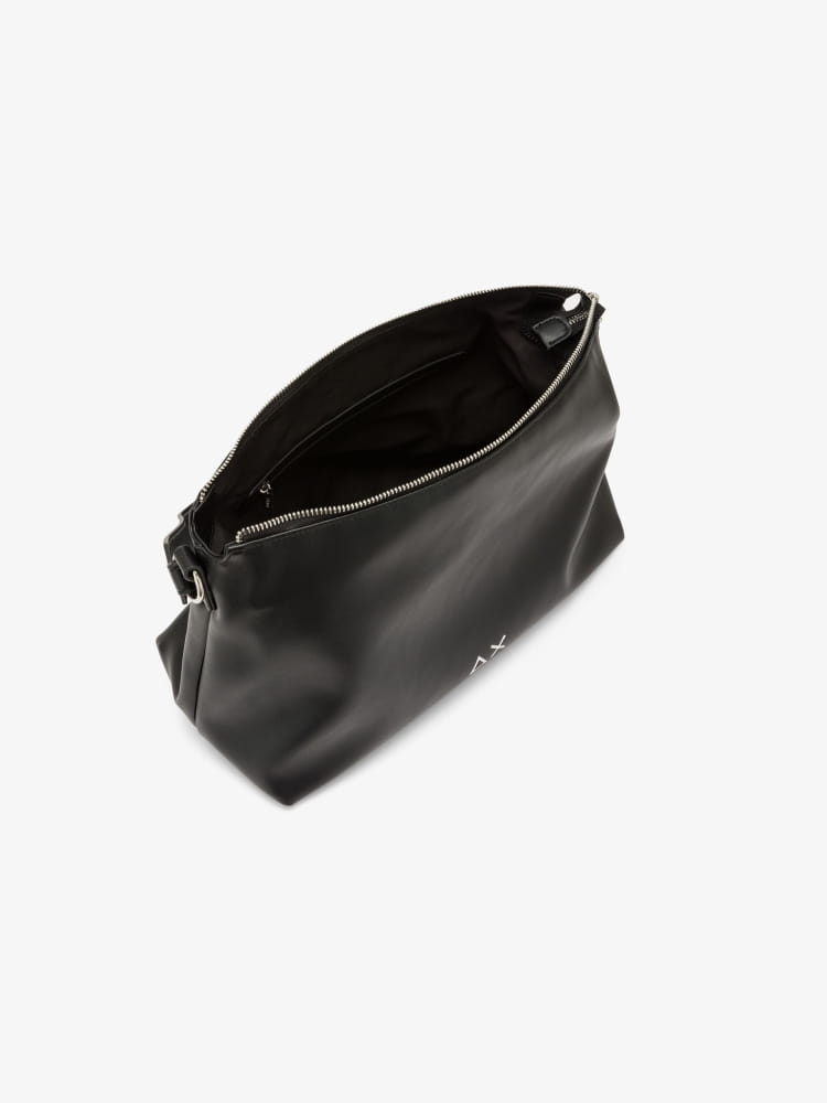 Sun68 borsa nera donna logo sul davanti