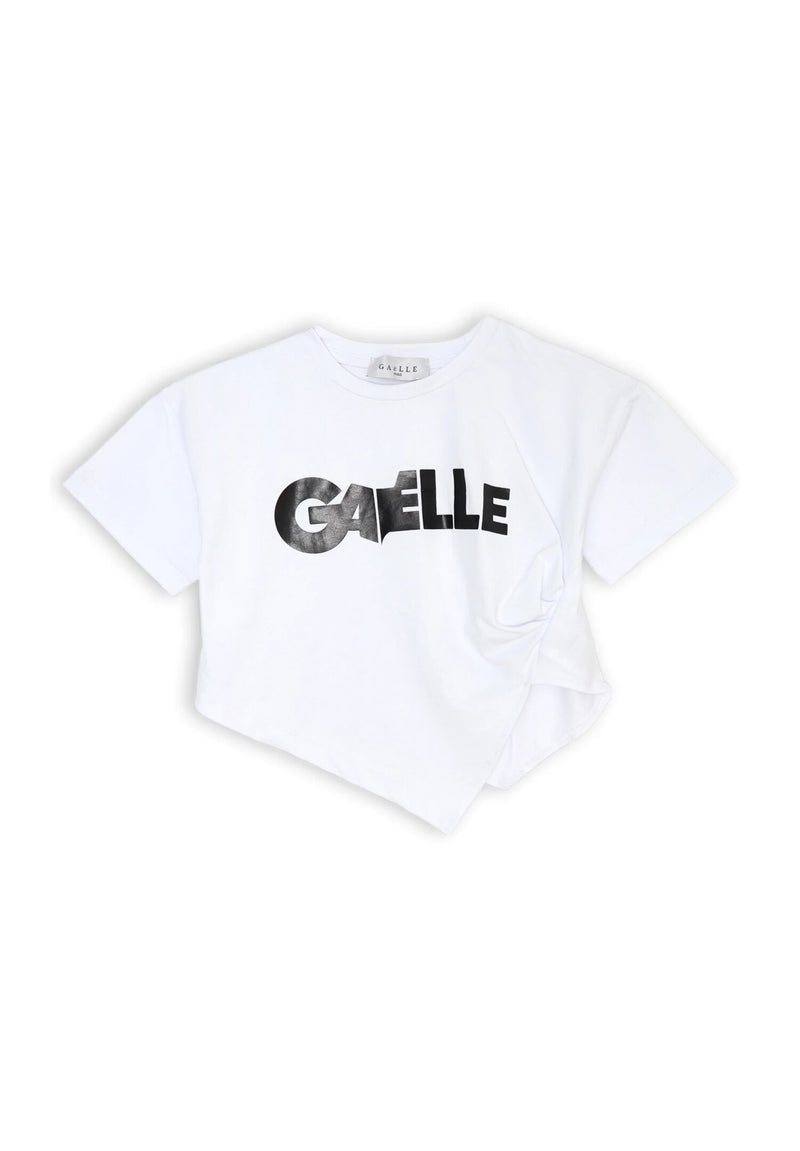 Gaelle Paris - Completo short e t-shirt corta bianco nero - BIANCO | CammarataMode