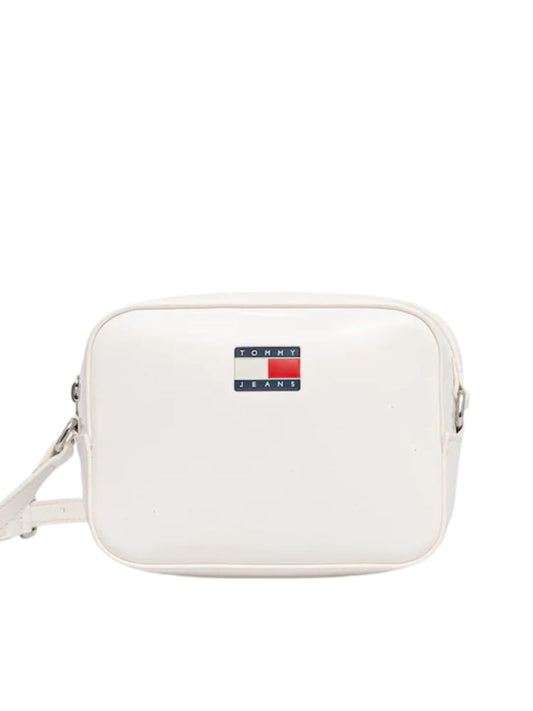 Tommy Hilfiger borsa bianca donna mini logo | Misure: 18 x 7 x 14 cm