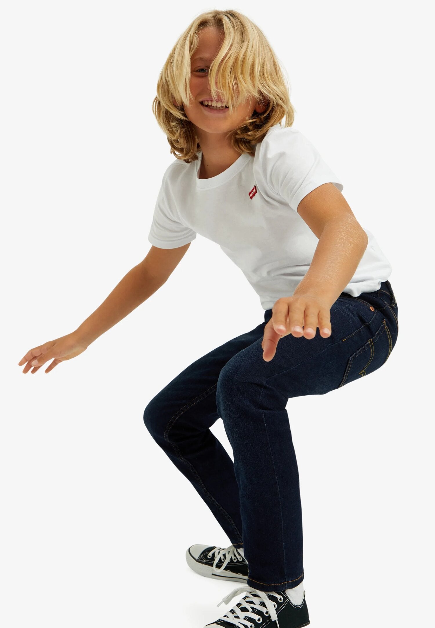 Levi’s 512 Jeans Bambino Slim Fit – Denim Scuro Elasticizzato