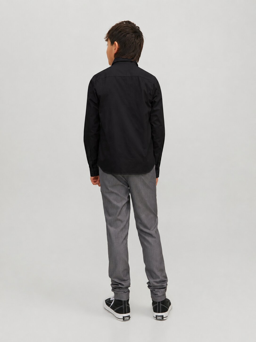 Jack & Jones Camicia Nera Con Bottoni Bambino 12223343_