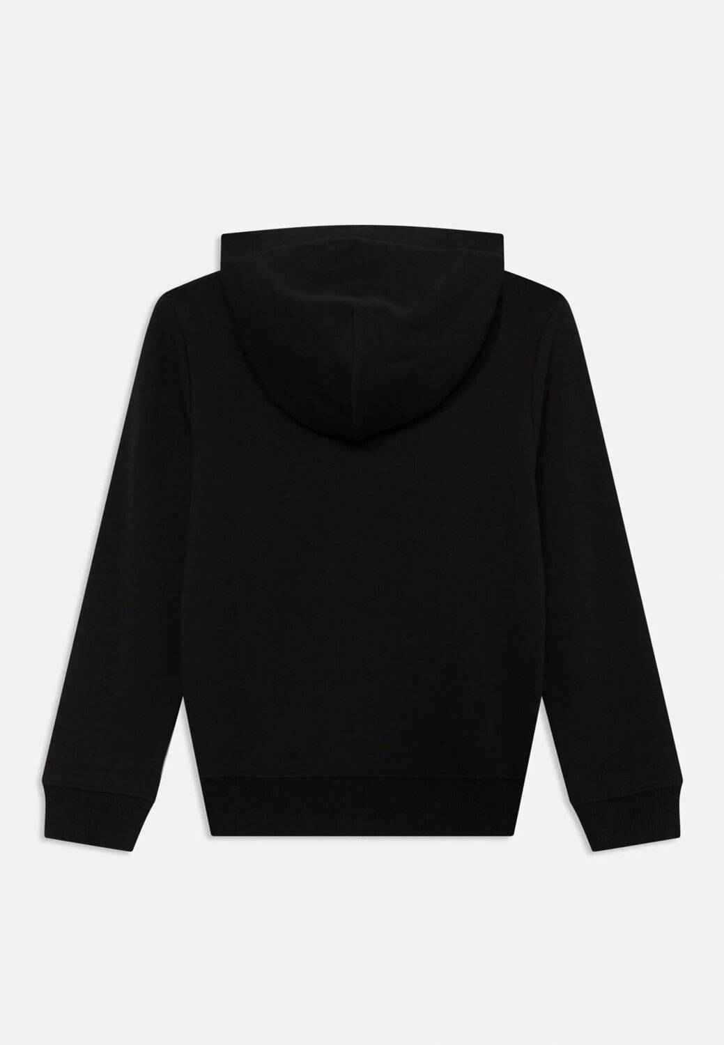 Calvin Klein Felpa Nera Bambino In Cotone Con Cappuccio Sportivo AI25