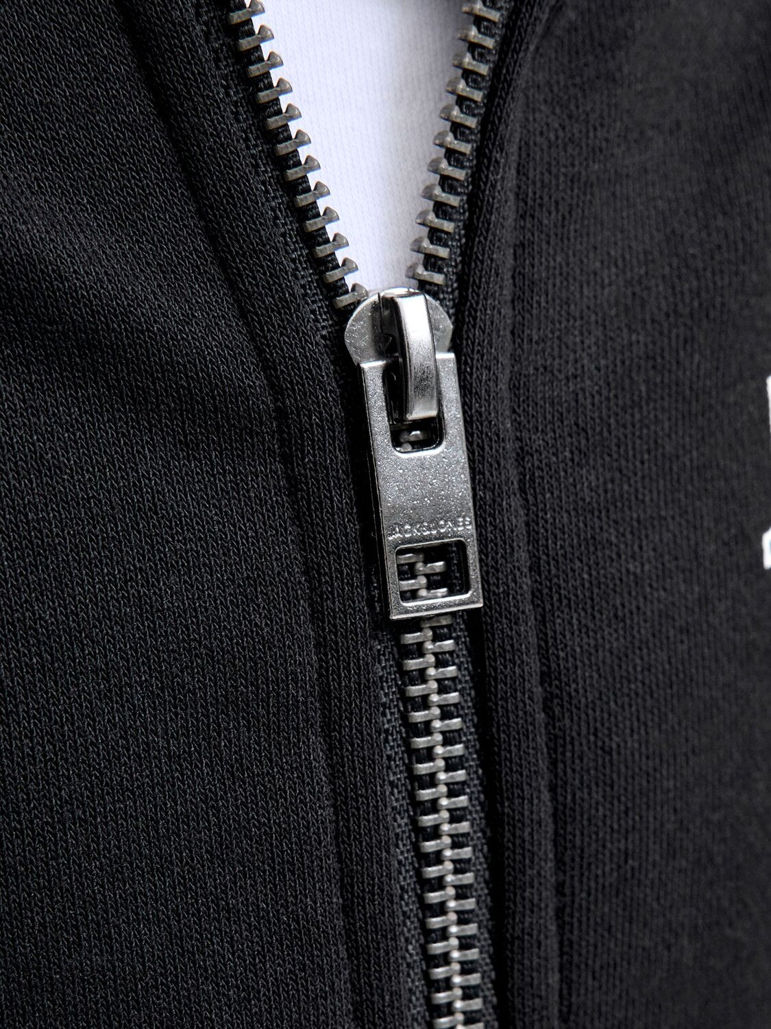 Jack & Jones Junior Felpa Blu Bambino Zip In Cotone Con Cappuccio Sportivo