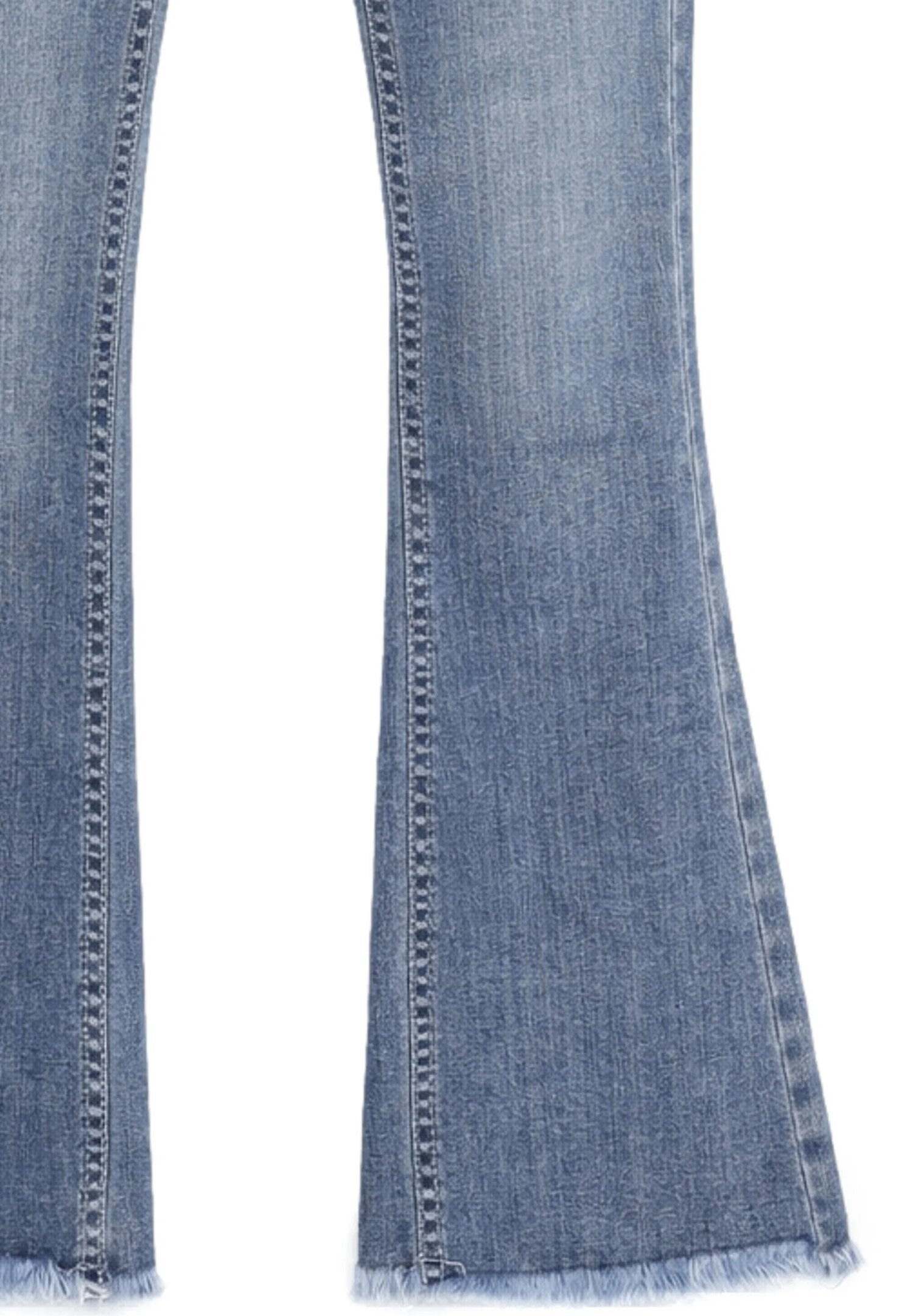 Roy Roger's Jeans Chiari a Zampa Con Logo Dietro Bambina RG160_