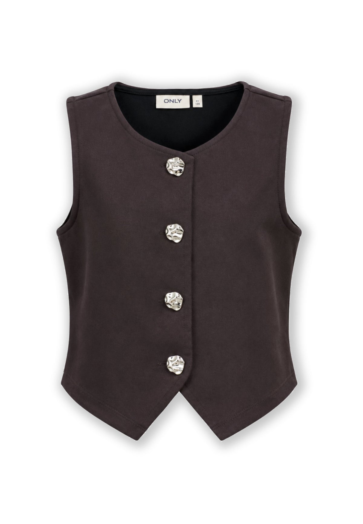 ONLY KIDS Completo marrone Gilet e Gonna Pantaloncino effetto Camoscio Bambine e ragazze 15380024+15380023.MARRO_