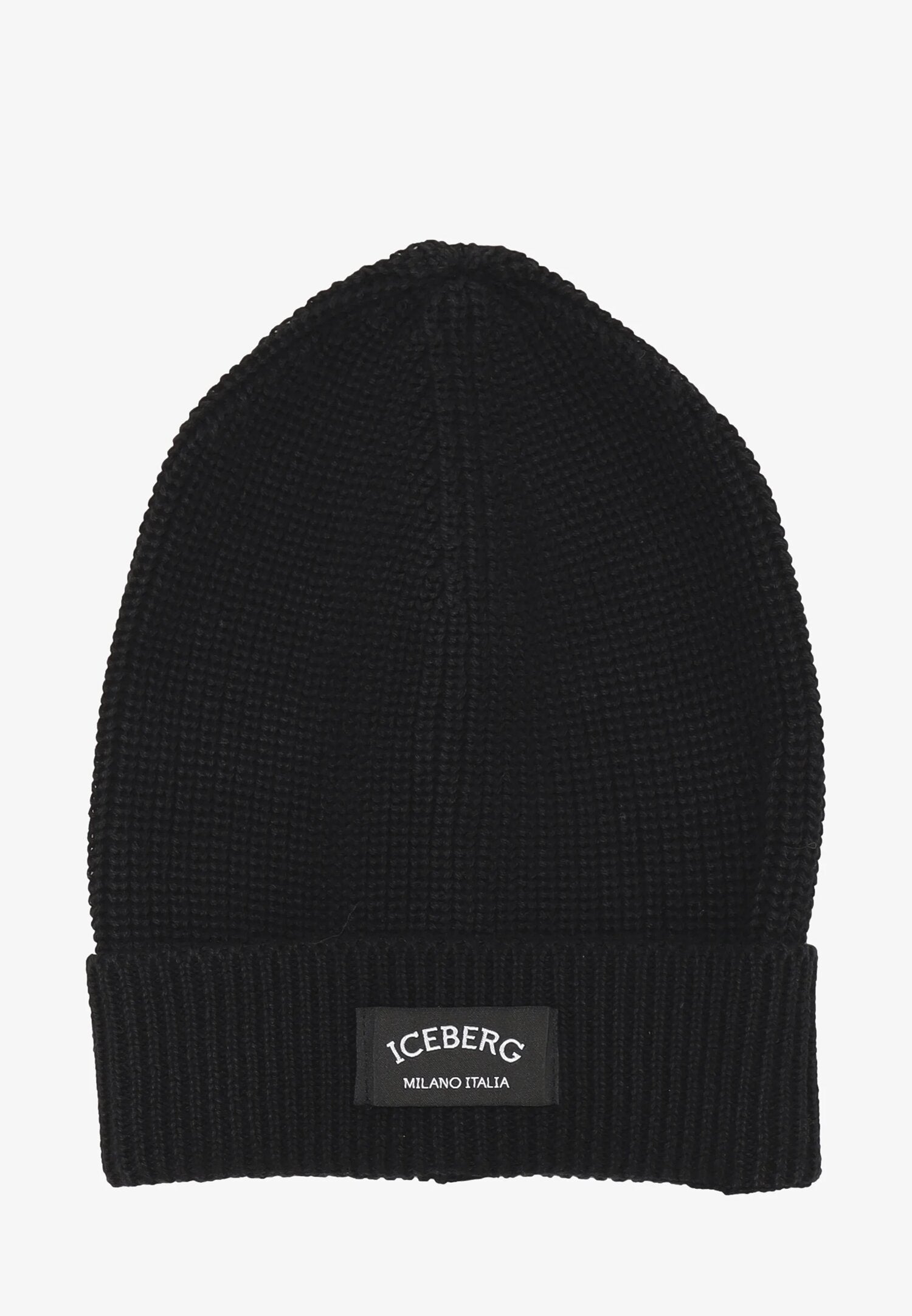 Iceberg Cappello Nero Bambino In Cotone Cuffia | Uso Quotidiano AI25 | CammarataMode