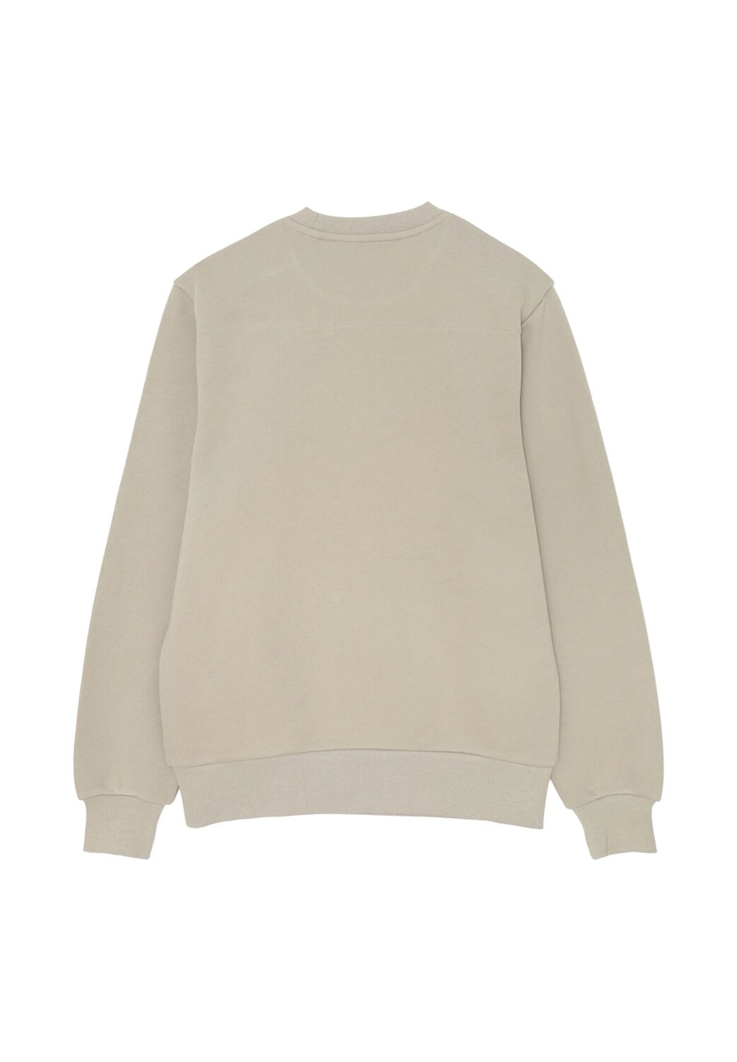 John Richmond felpa uomo girocollo beige cotone logo tono su tono