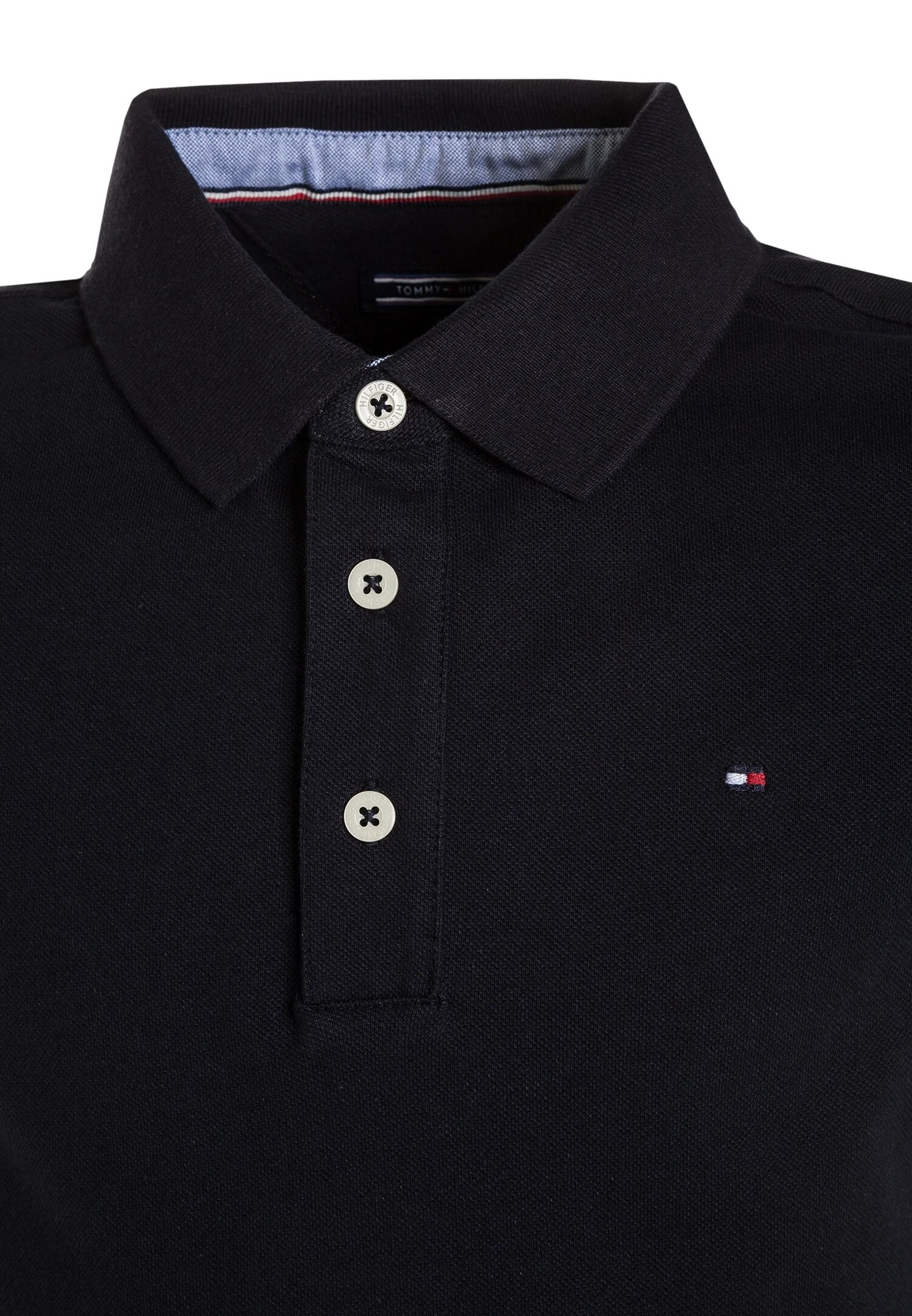 Tommy Hilfiger Polo Blu Bambino In Cotone Maniche Corte Primaverile PE26