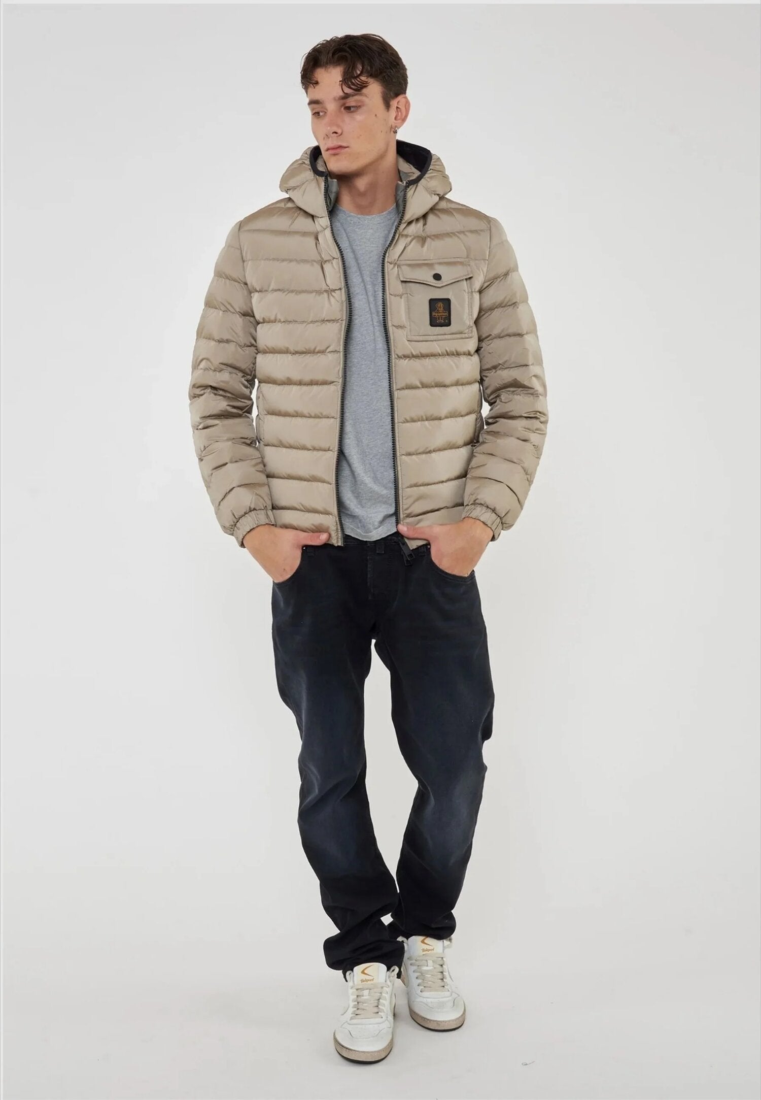 Refrigiwear Giiubotto Mastice Uomo In Nylon Con Cappuccio Invernale AI25