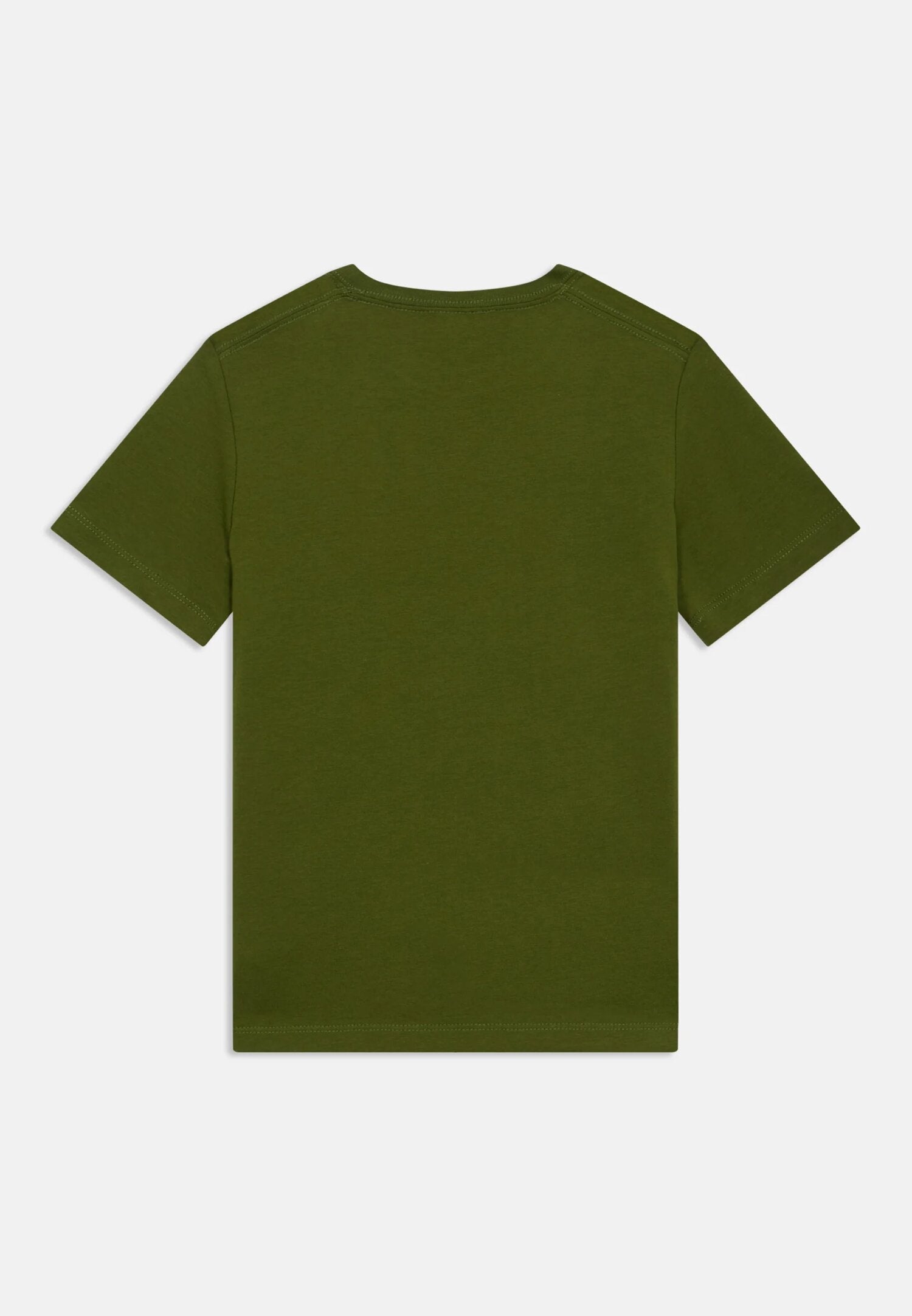 Calvin Klein Tshirt Verde Bambino In Jersey Maniche Corte Sportivo PE26