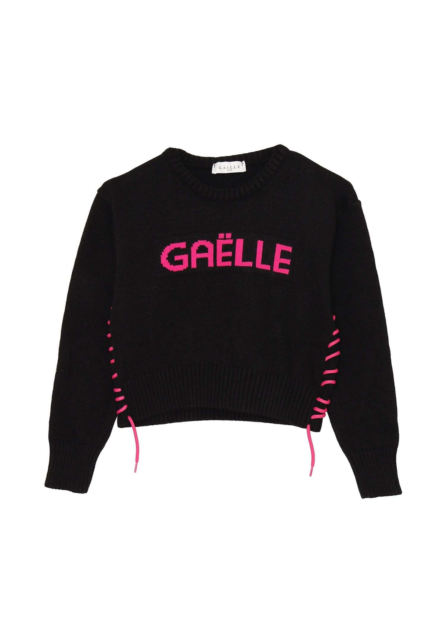Gaelle Paris Completo Nero Bambina In Lana Girocollo | Elegante AI25 | CammarataMode