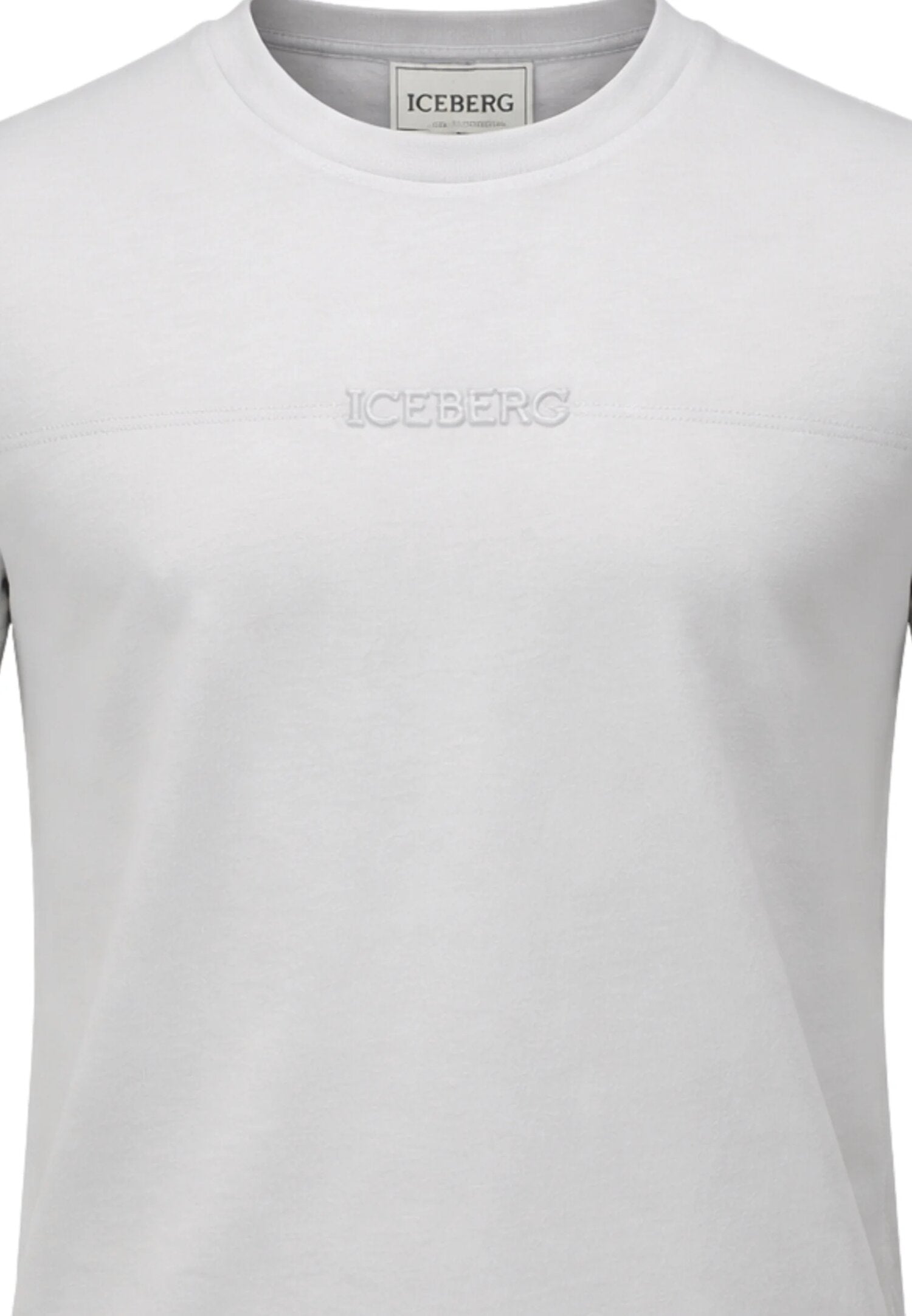 Icebergs Tshirt Grigia Logo Ricamato Bambino Bambino TSICE6114J_