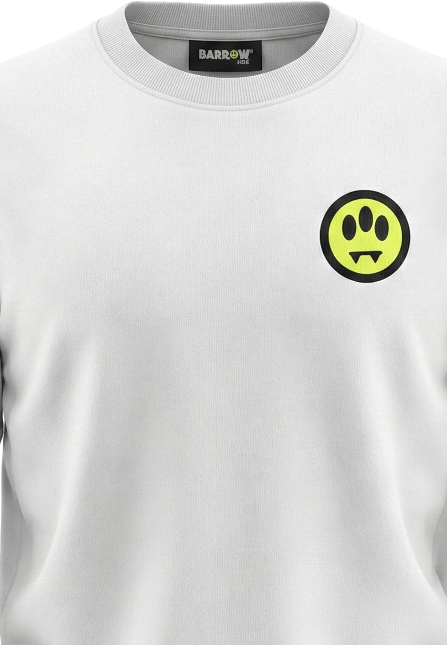 Barrow Felpa Bianca Bambino S6BKJUSW241_