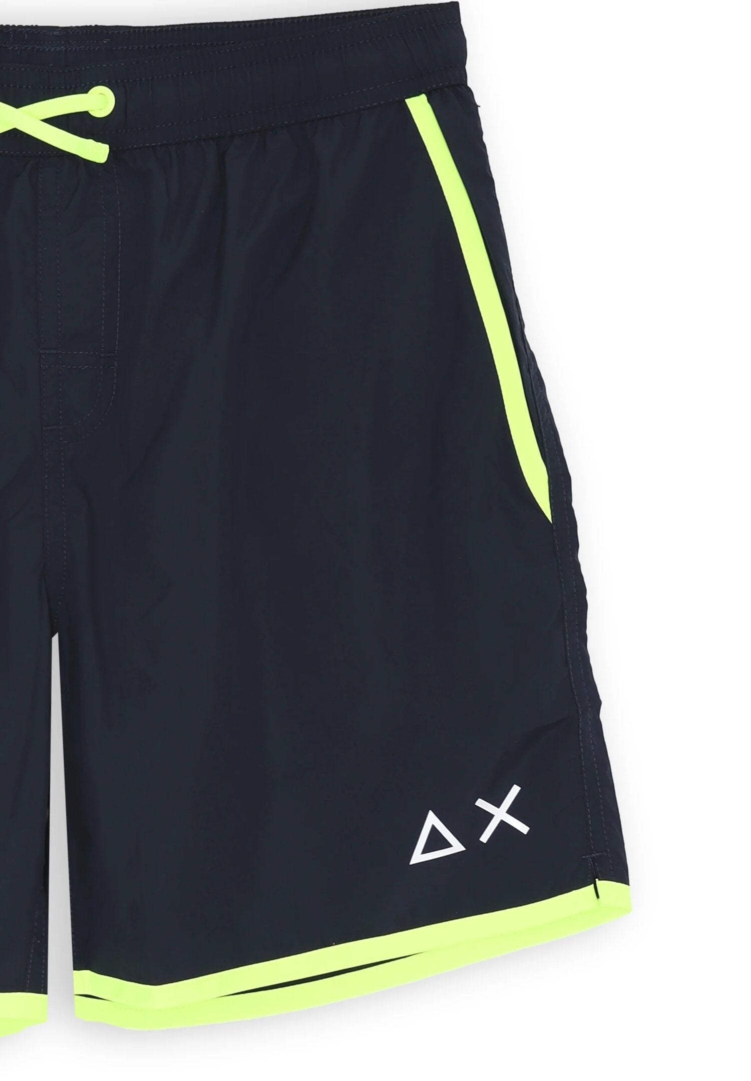 Sun68 costume blu con dettagli lime fluo e logo laterale AX | CammarataMode