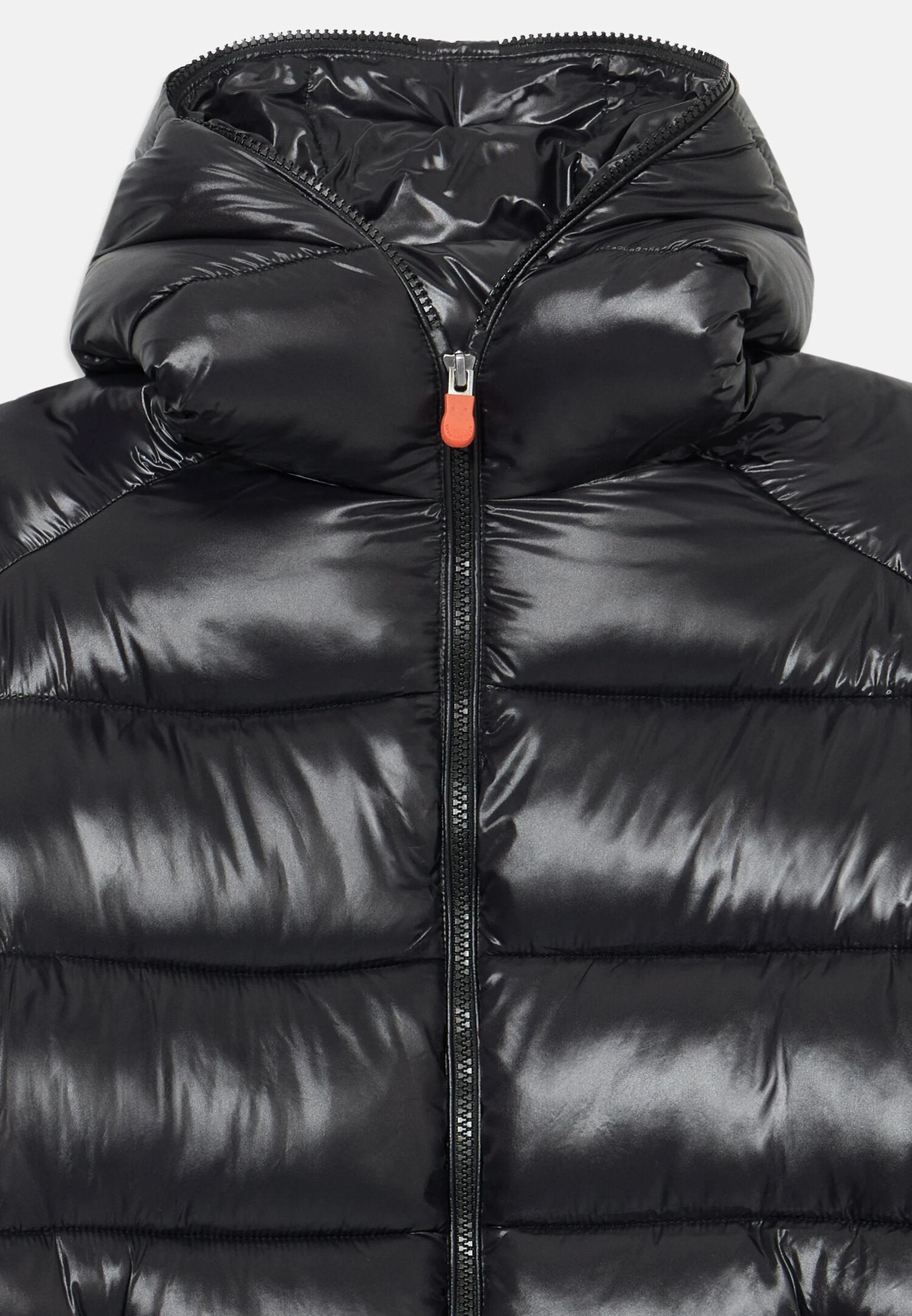 Save The Duck Giubbotto Nero Bambino In Nylon Con Cappuccio Invernale AI25