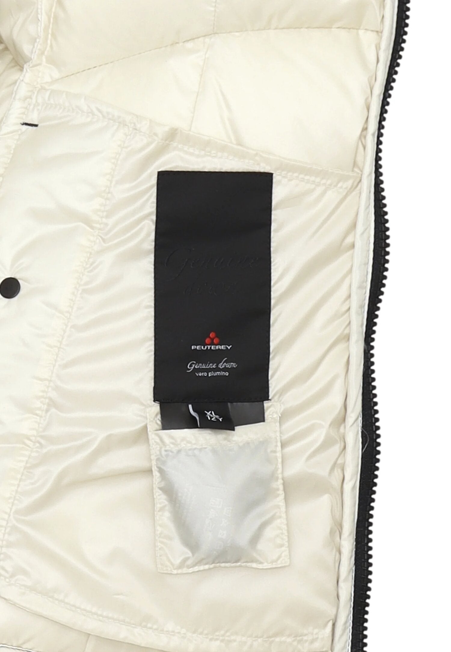 Peuterey Giubbotto Panna Bambina In Nylon Con Cappuccio Invernale AI25