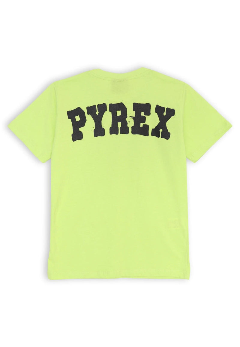 Lime green children's Pyrex suit - T-shirt &amp; shorts spring 25 - VLIME | CammarataMode