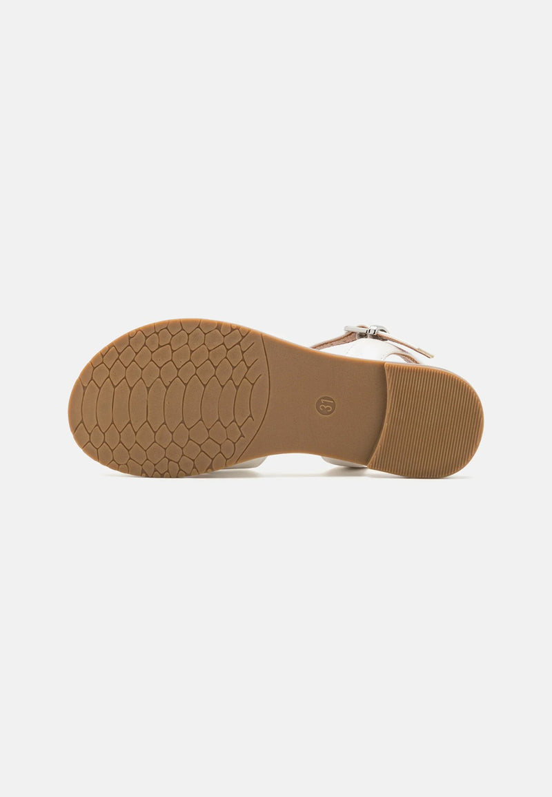 Calvin Klein Jeans Girls Spring Summer 2025 White Elegant Sandals - WHITE | CammarataMode
