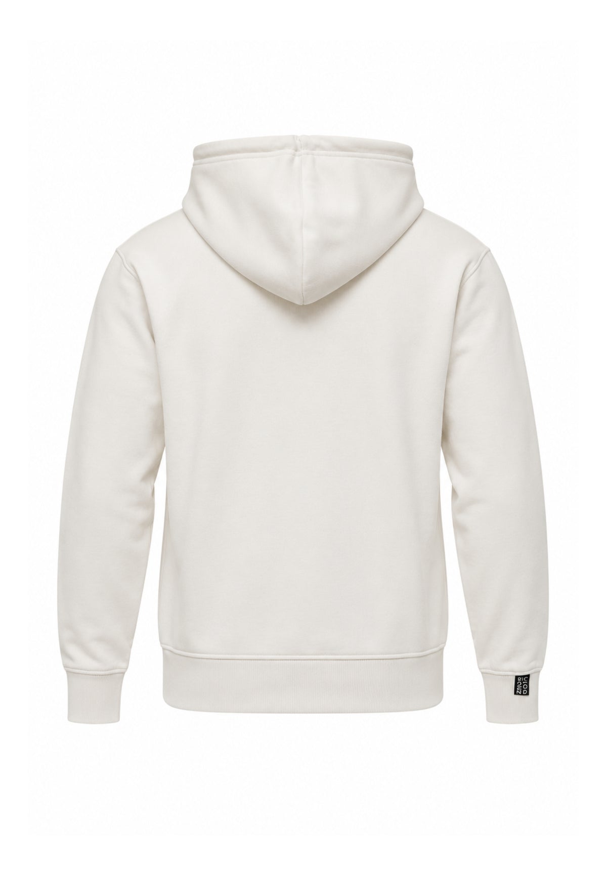 John Richmond felpa PANNA CON CAPPUCCIO E MINI LOGO Uomo uma26029fe.panna_