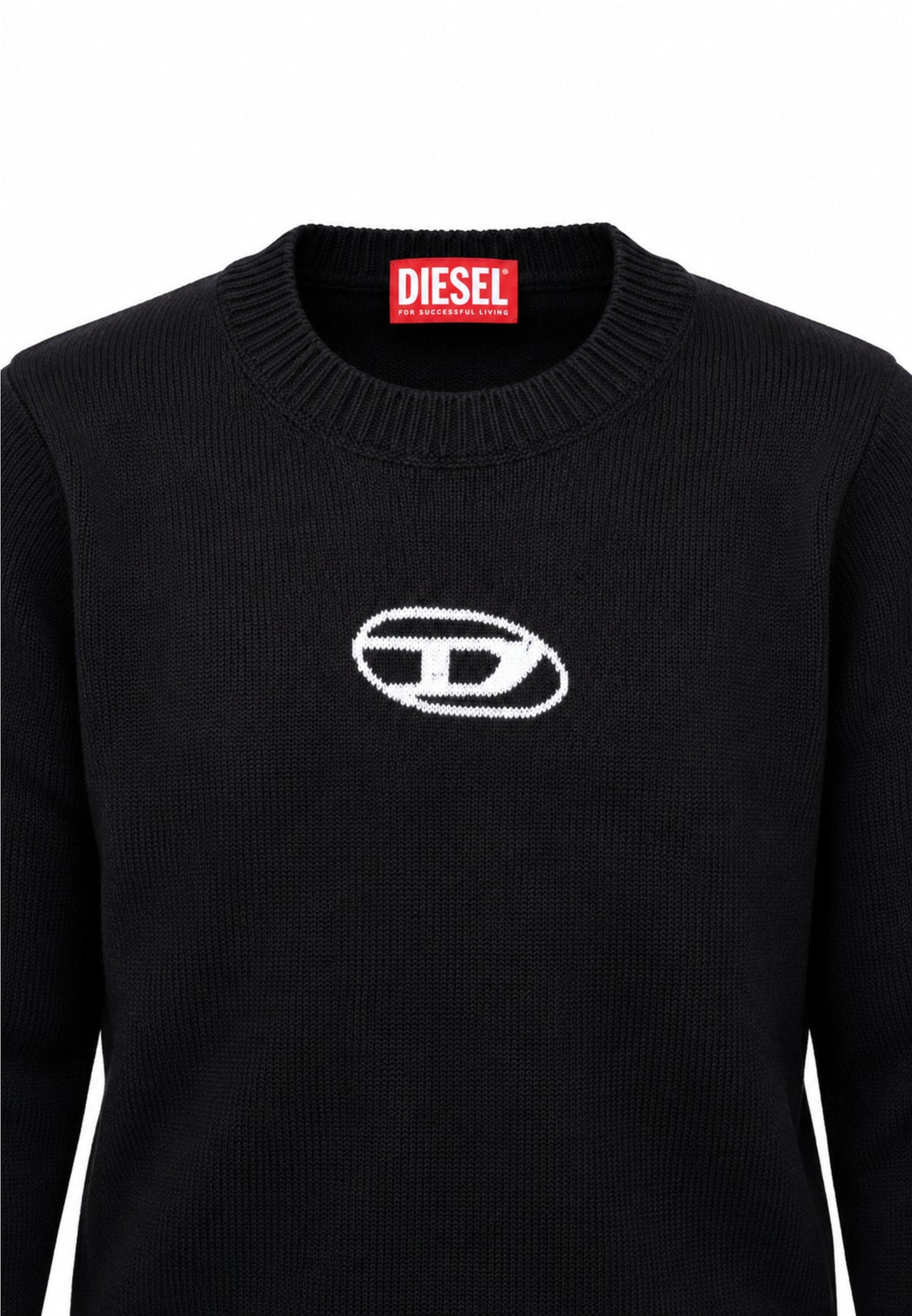 Diesel MAGLIONCINO NERO CON LOGO CENTRALE Bambini e ragazzi KLIMO.NE_