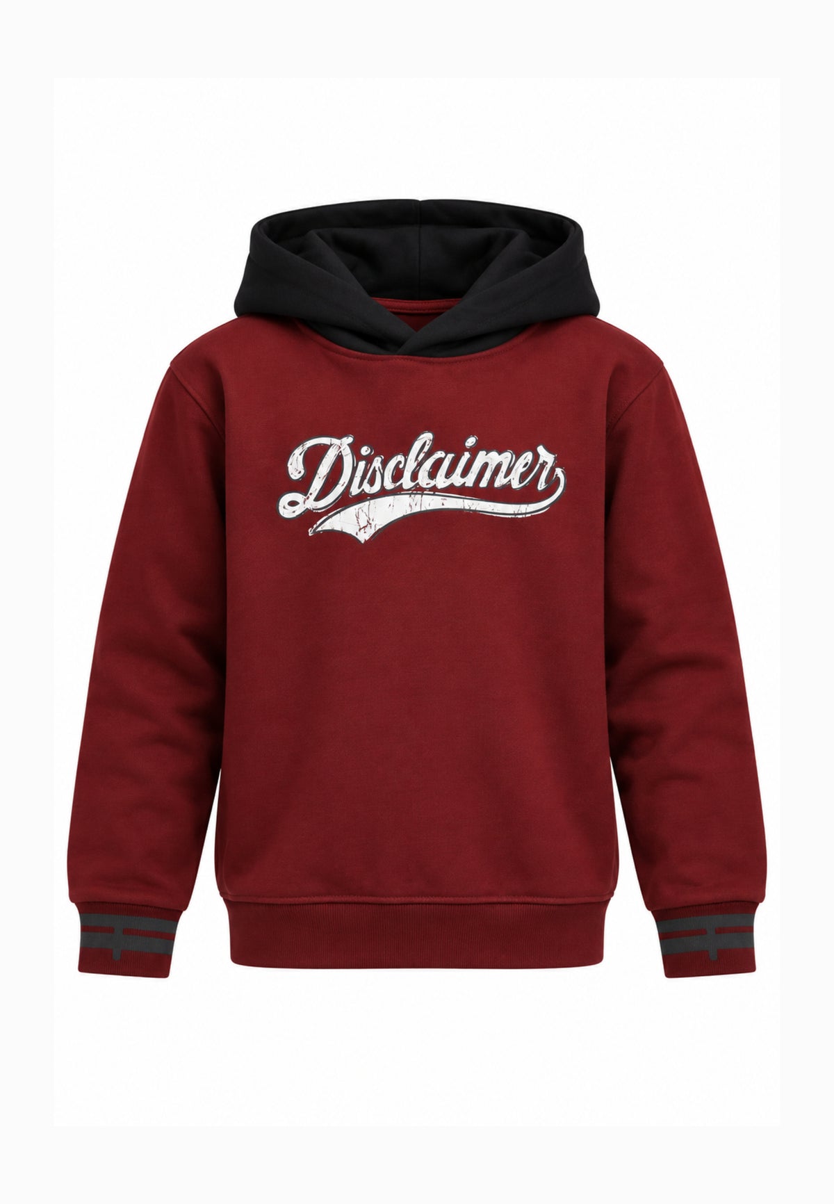 Disclaimer FELPA BORDEAUX CON CAPPUCCIO A CONTRASTO Bambini e ragazzi 26IDK59123.BORDEAUX_