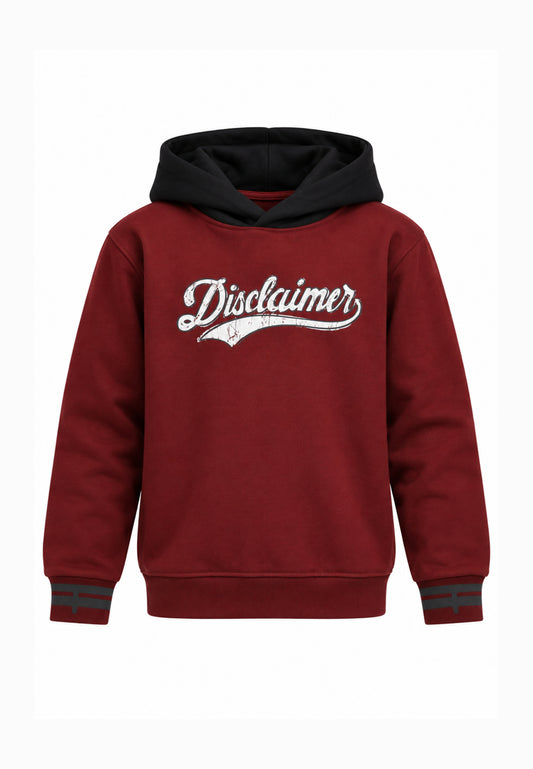 Disclaimer FELPA BORDEAUX CON CAPPUCCIO A CONTRASTO Bambini e ragazzi 26IDK59123.BORDEAUX_