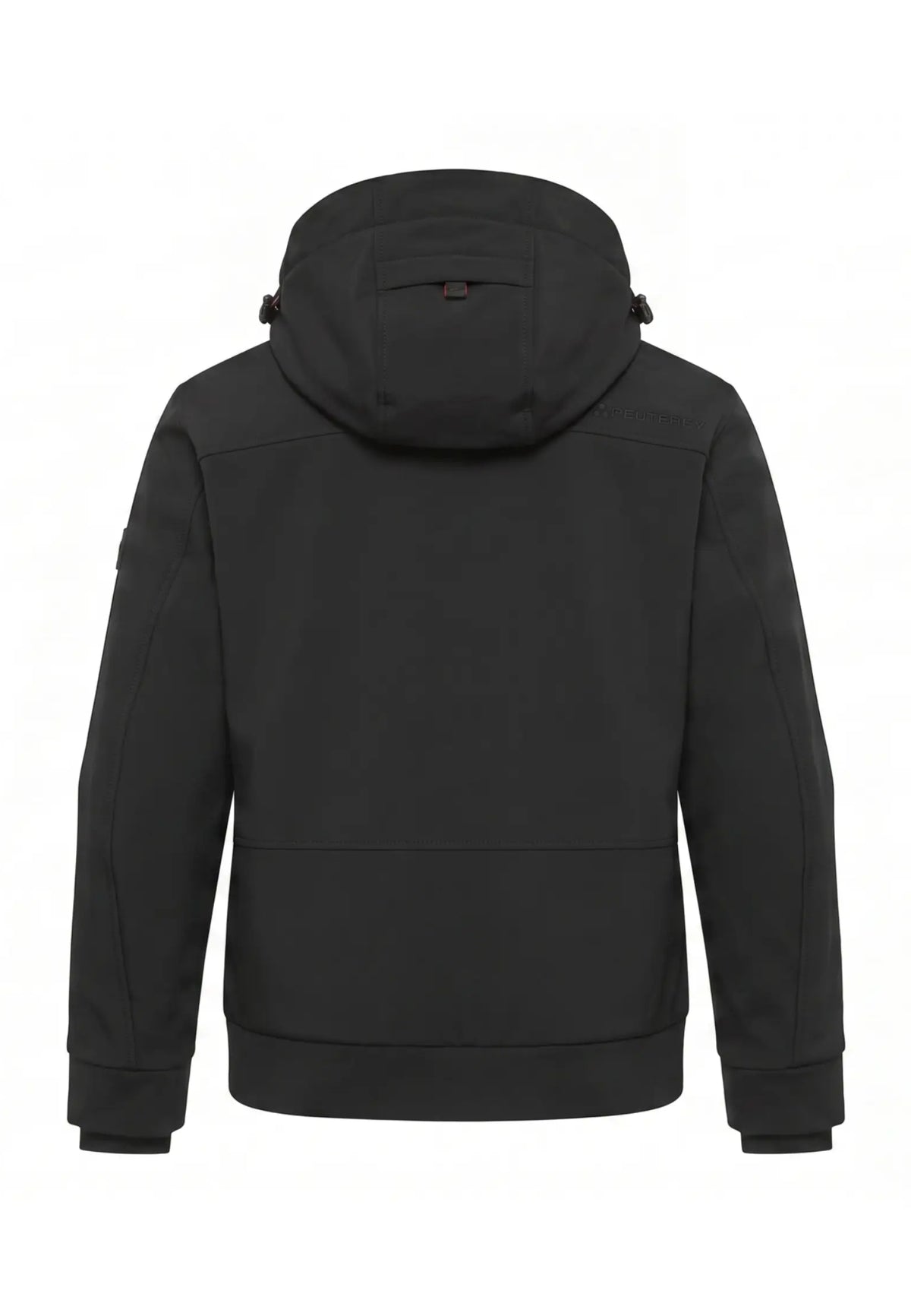 Peuterey GIUBBOTTO NERO SOFT SHELL CON CAPPUCCIO Bambini e ragazzi LOGE SRTR GRS 04 KID.NE_