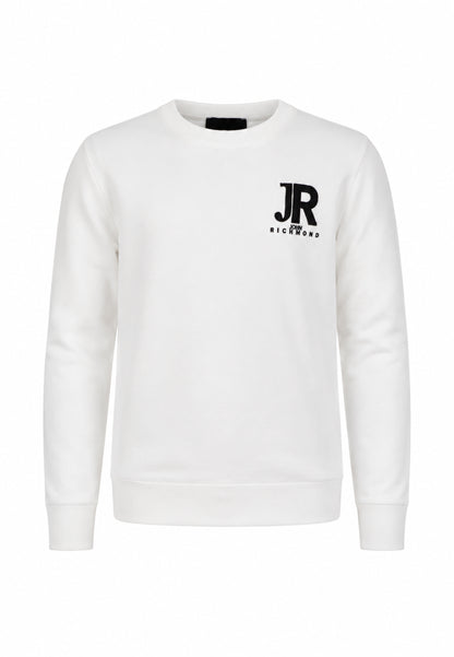 John Richmond maglia panna con logo JR sul petto Bambini e ragazzi rba26168ma.panna_