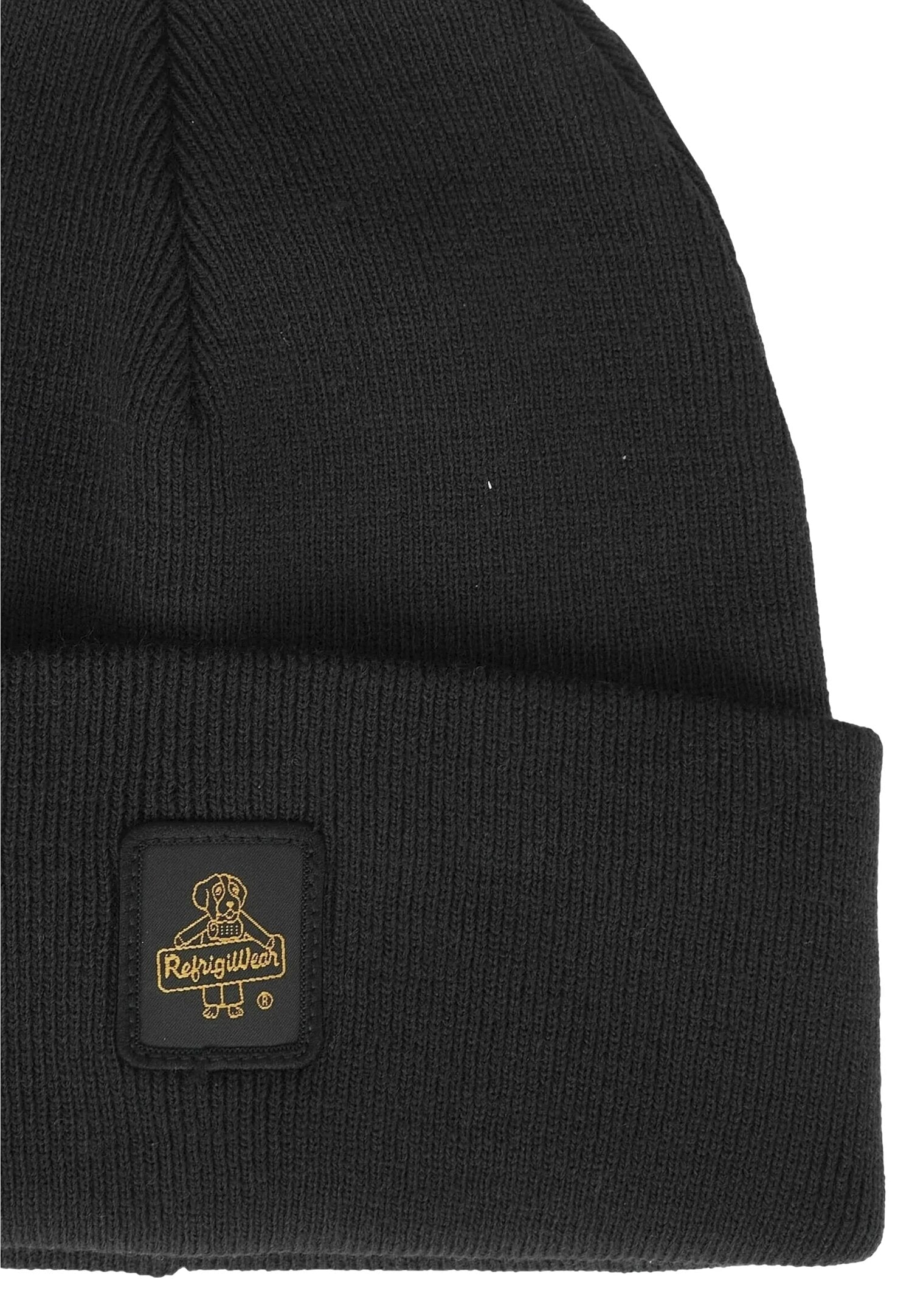 Refrigiwear Cappello Nero Uomo In Lana Cuffia da Passeggio AI25