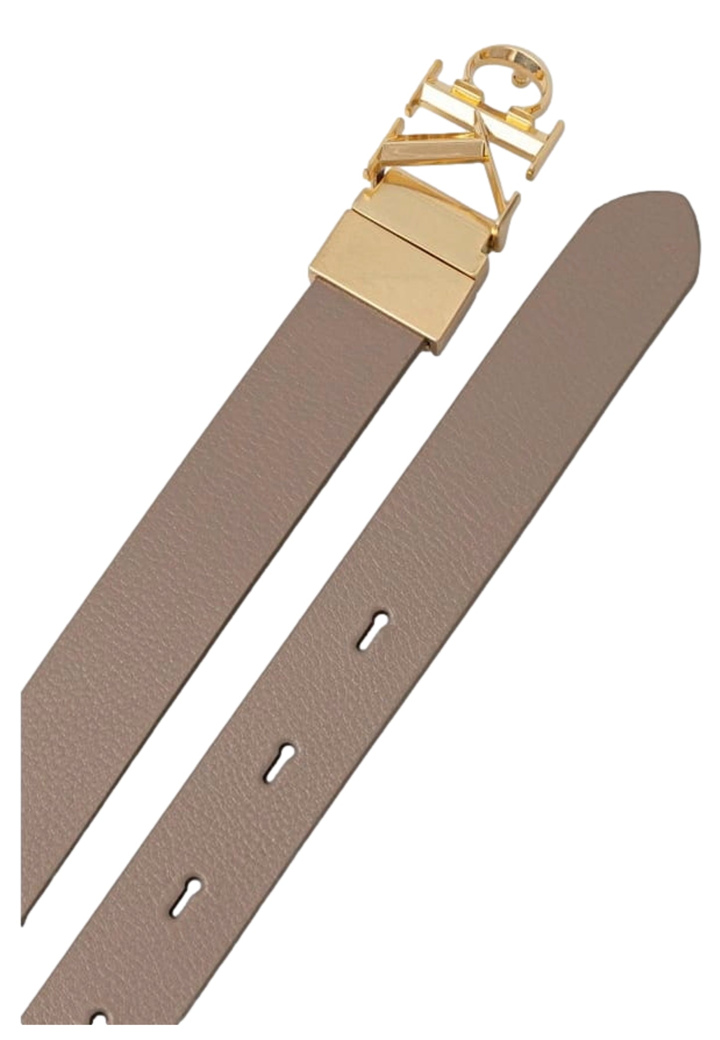 Calvin Klein cintura tortora donna fibbia logo oro