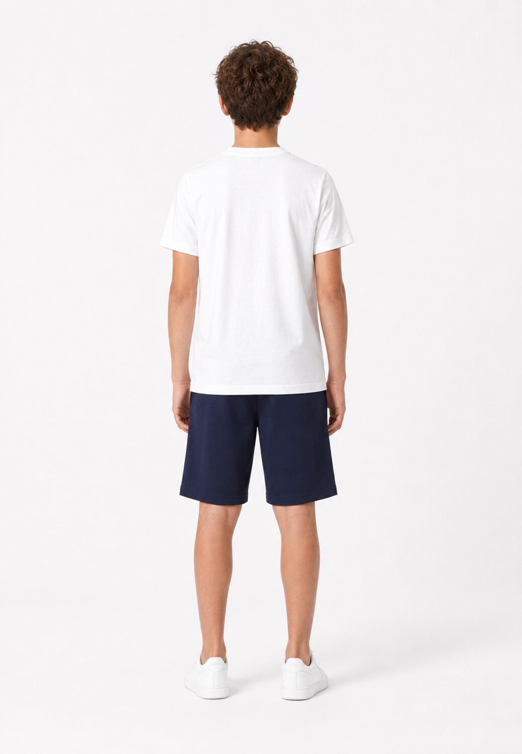 Bikkembergs Completo Bianco Logo Blu Centrale Bambino BK4170MC_