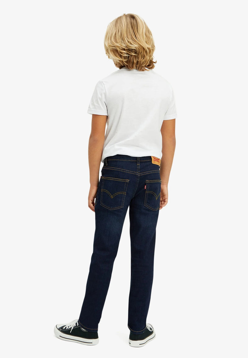 Levi’s 512 Jeans Bambino Slim Fit – Denim Scuro Elasticizzato - DENIM SCURO | CammarataMode