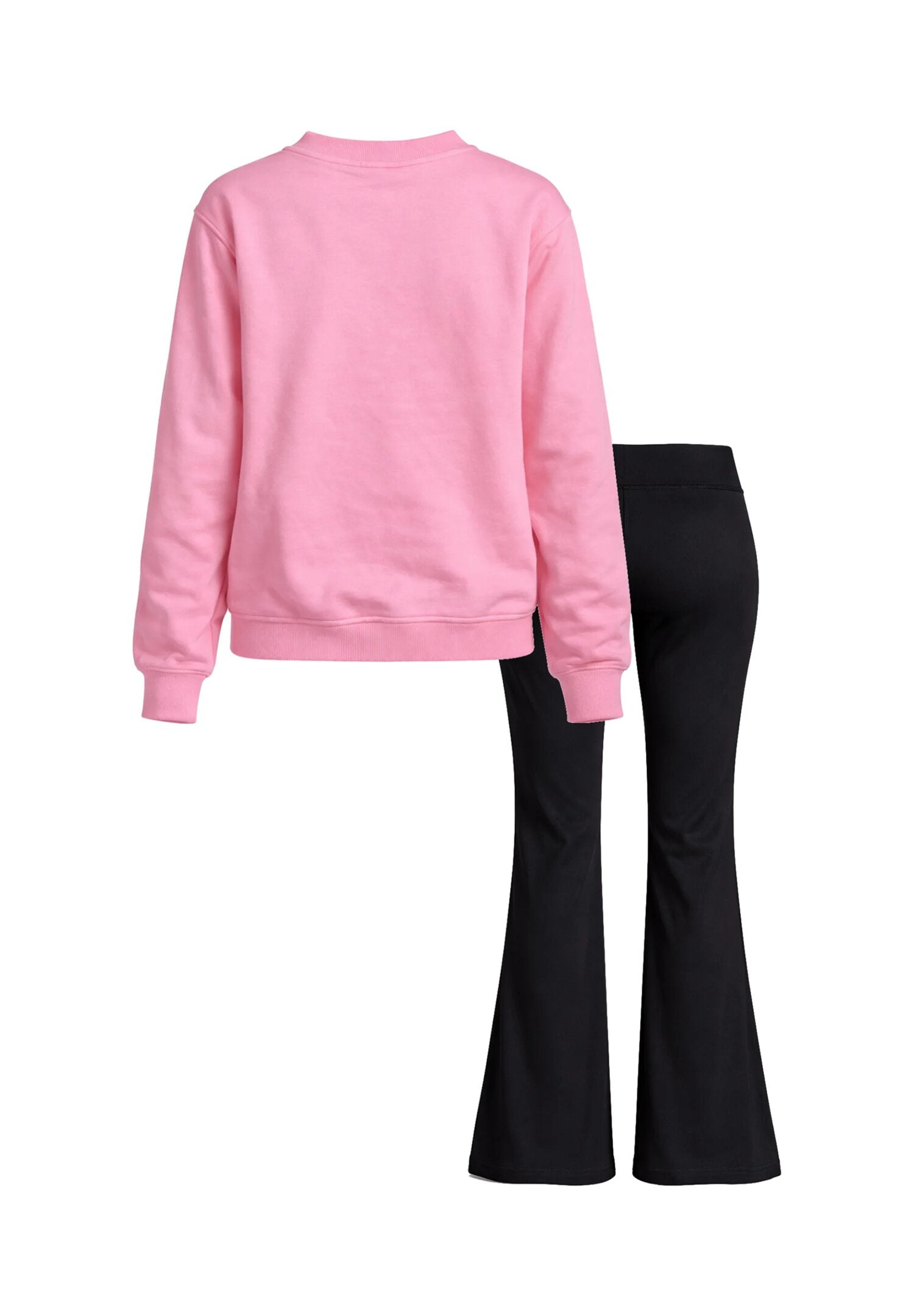 John Richmond Completo Con Felpa Rosa e Leggins Neri Bambina RGP26014CF_