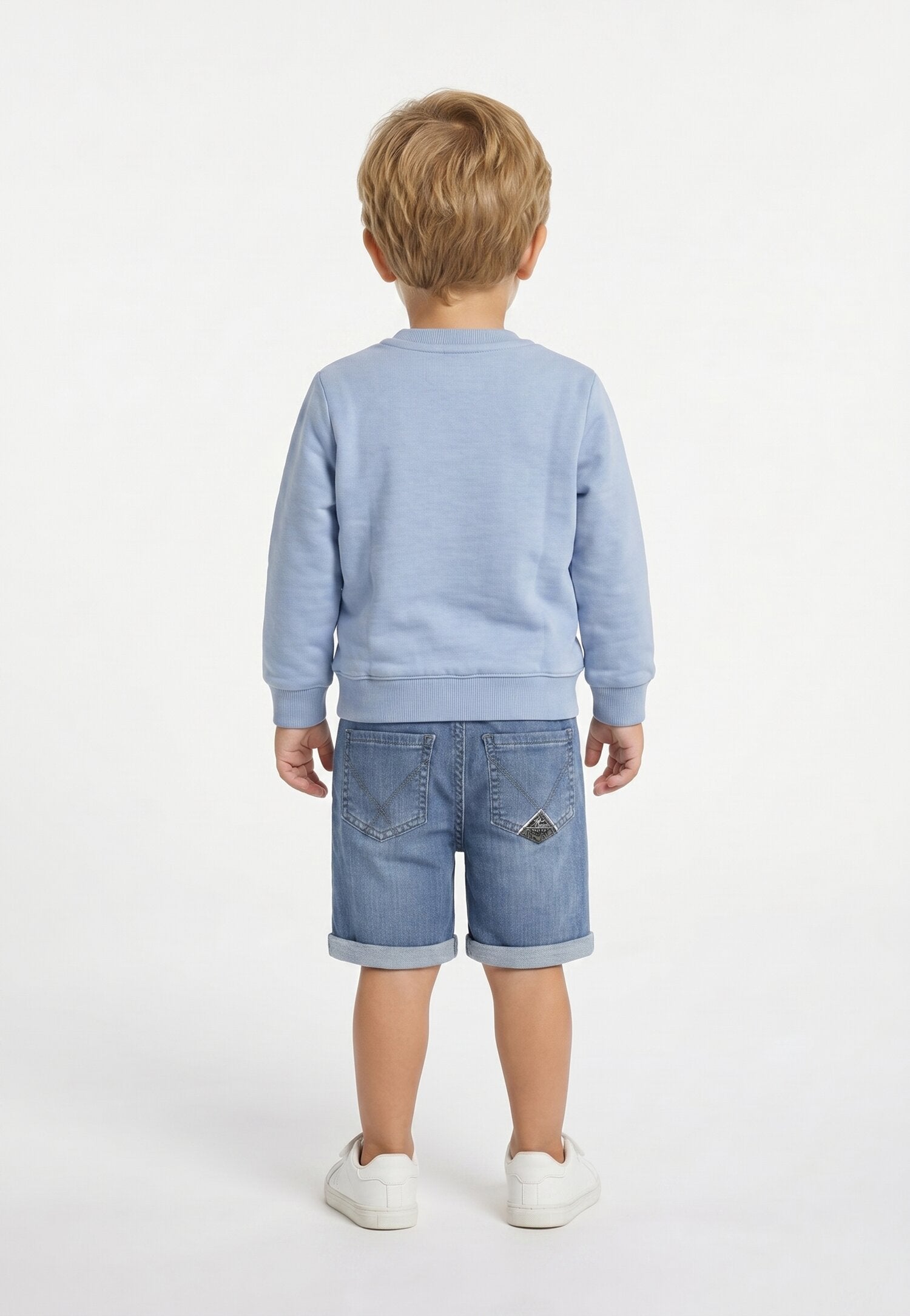 Roy Roger's Pantaloncino Di Jeans Con Lacci Neonato RG190_
