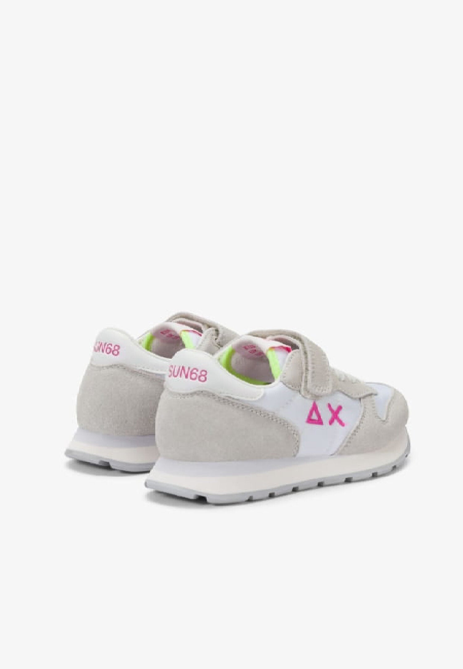 Sun68 Kids Scarpe Bianche Con Logo Sul Lato Fuxia Bambina Z36401K_
