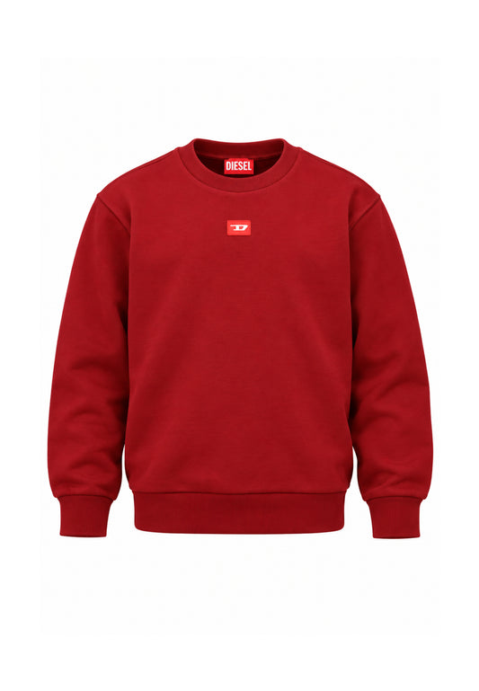 Diesel FELPA BORDEAUX GIROCOLLO OVERSIZE Bambini e ragazzi SXGINOVER.BORDEAUX_