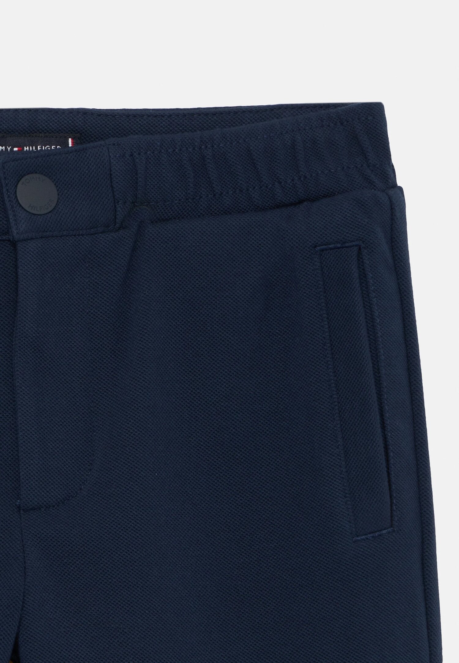 Tommy Hilfiger Pantalone Ragazzo Blu Vita Regolabile Quotidiano In Cotone KB0