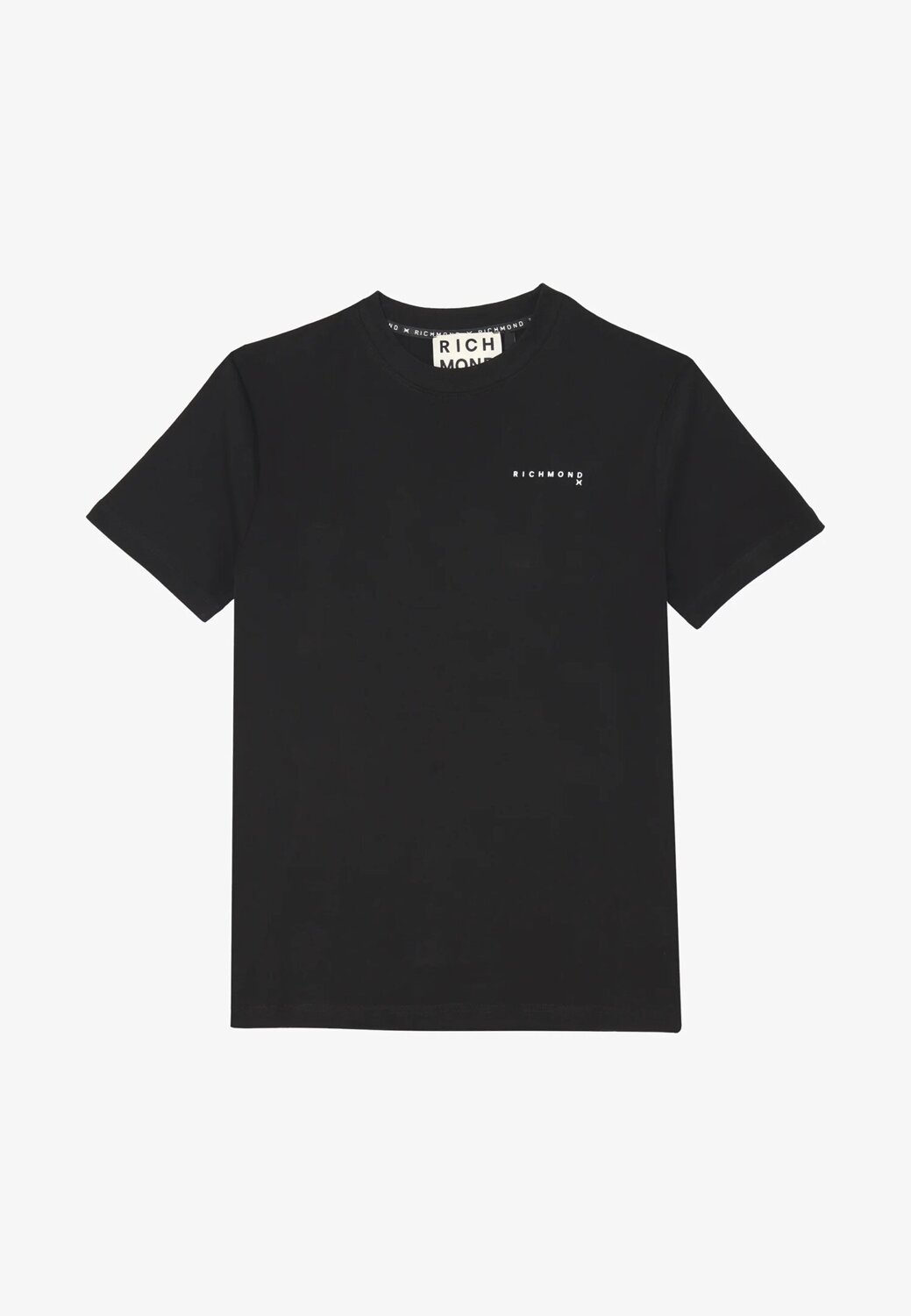 John Richmond T-shirt Uomo Nera – Cotone 100% con Stampa Logo RICH