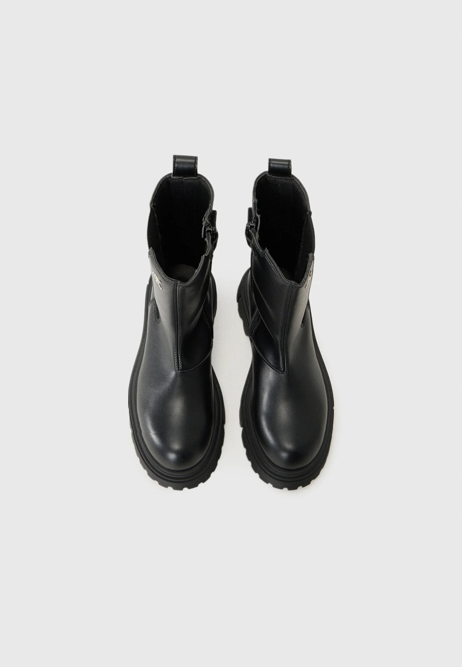 Calvin Klein Stivaletti Neri Bambina In Ecopelle |da Passeggio AI25 | CammarataMode