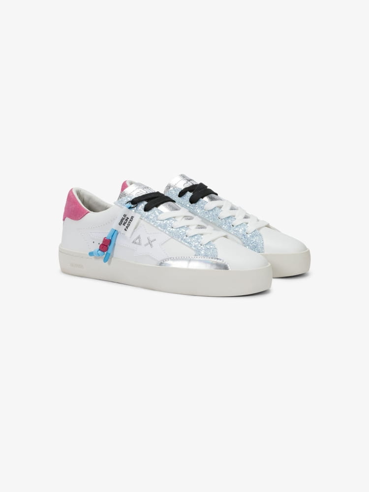 Sun68 scarpe bianche donna multicolor
