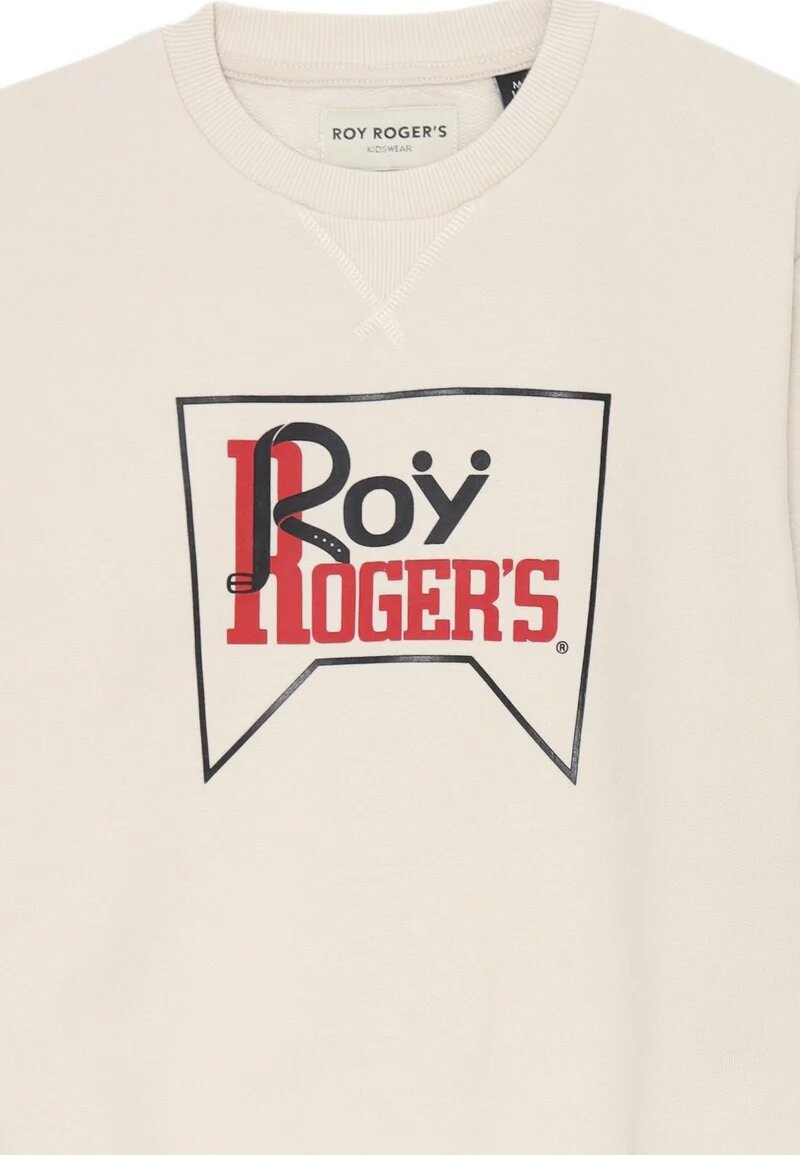 Roy Rogers Felpa bambino – Beige Cotone 100% con Logo